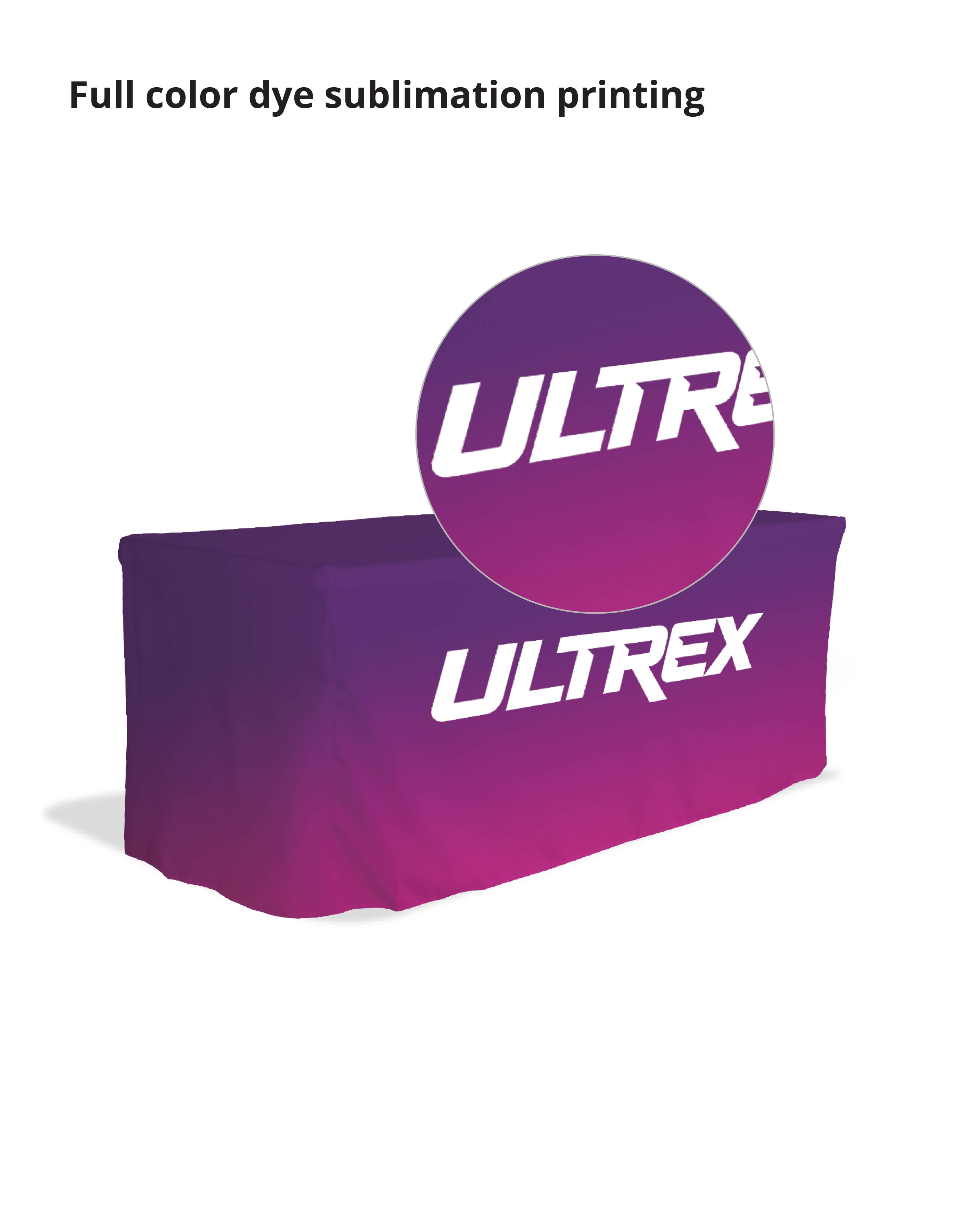 Table Cover Fitted - Open Back (6ft) 1