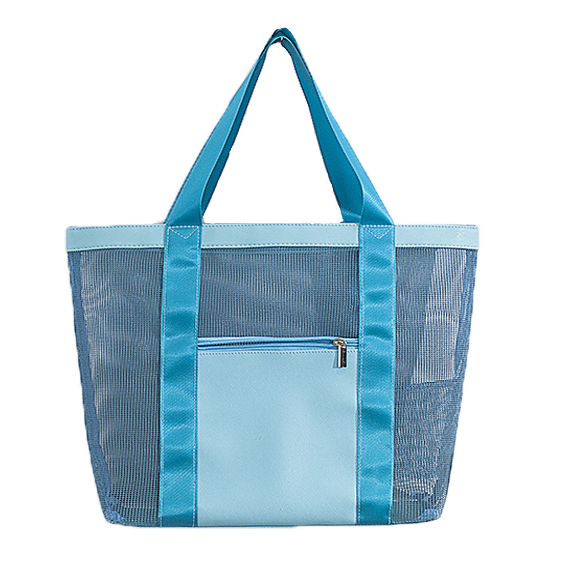 Mesh Beach Tote Bag, custom tote bag with logo imprint 1