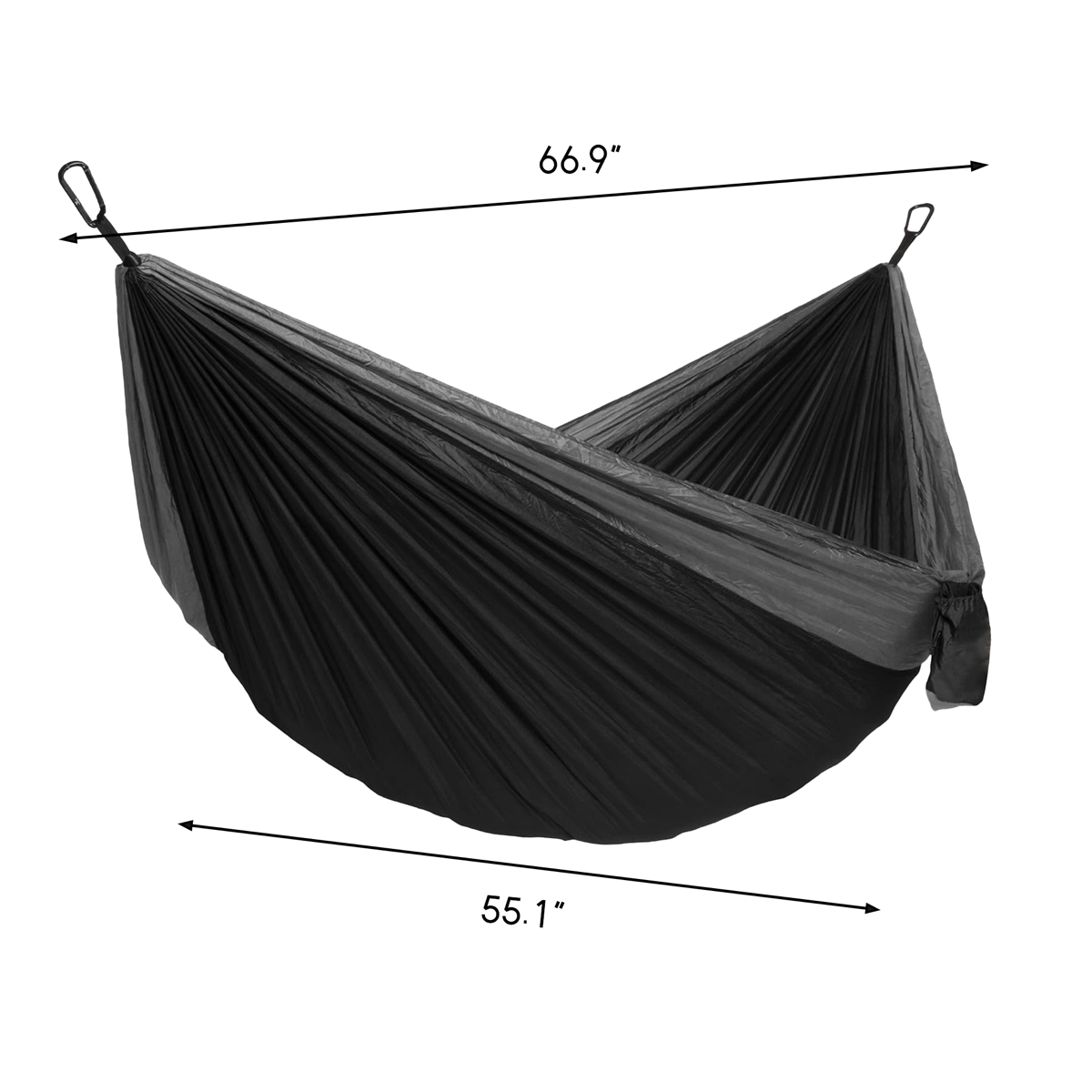 Portable Camping Hammock with Tree Straps 2