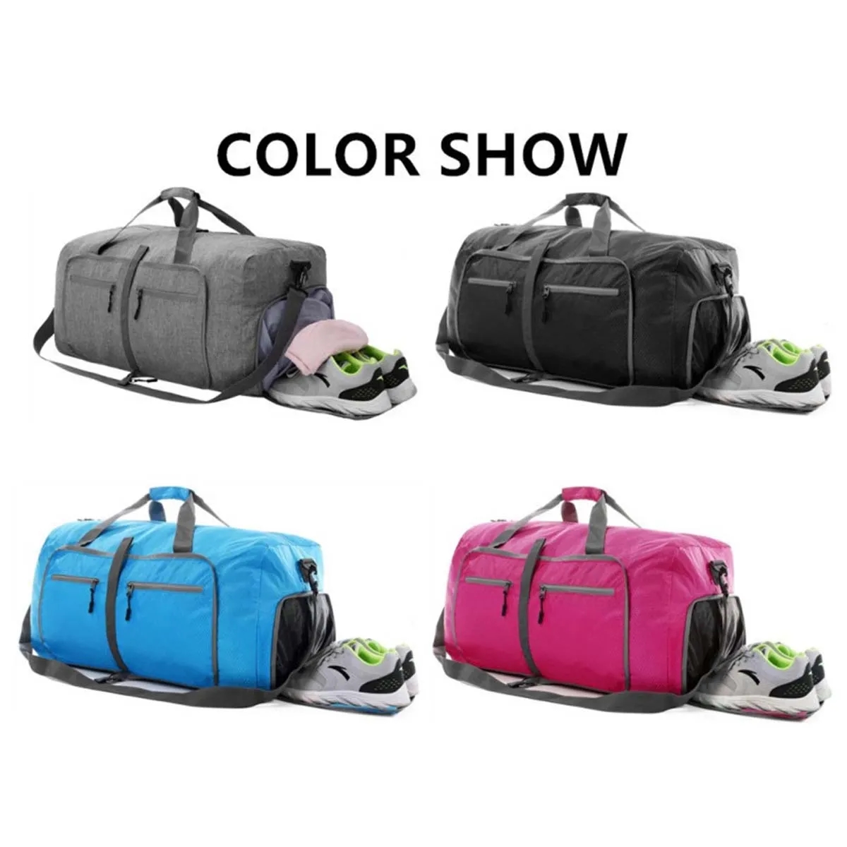 65L Multipurpose Durable Light Packable Travel Duffle Bag 5