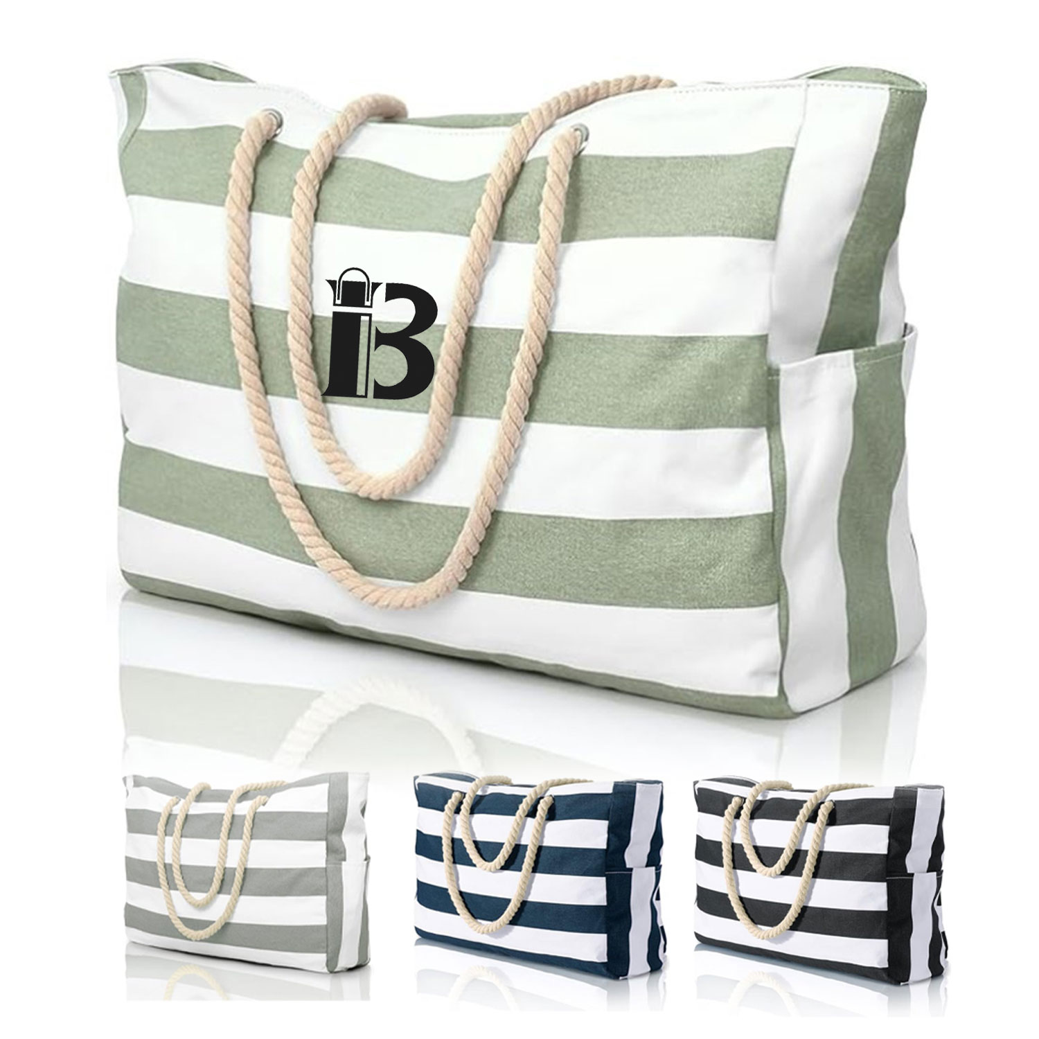 Large Capacity Canvas Travel Tote Bag 2
