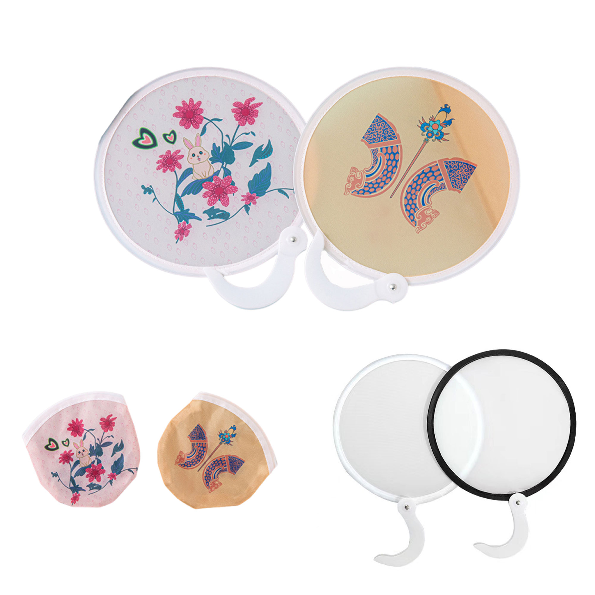 Foldable Hand Fan With Bag 2