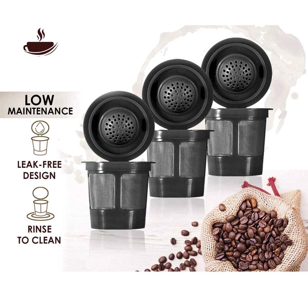 Reusable K Cups Single Cup Coffee Filters 3