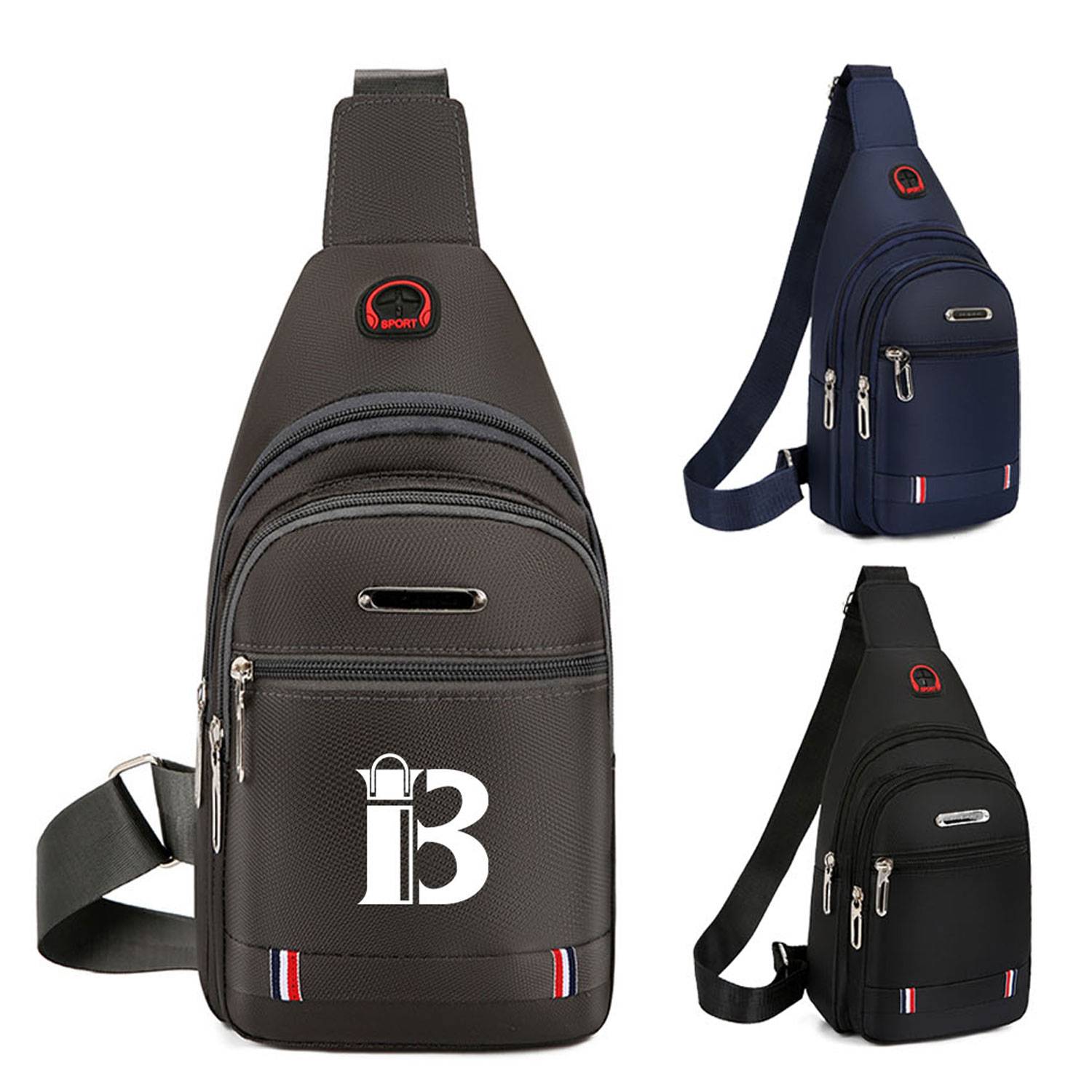 Waterproof Oxford Crossbody Sling Backpack
