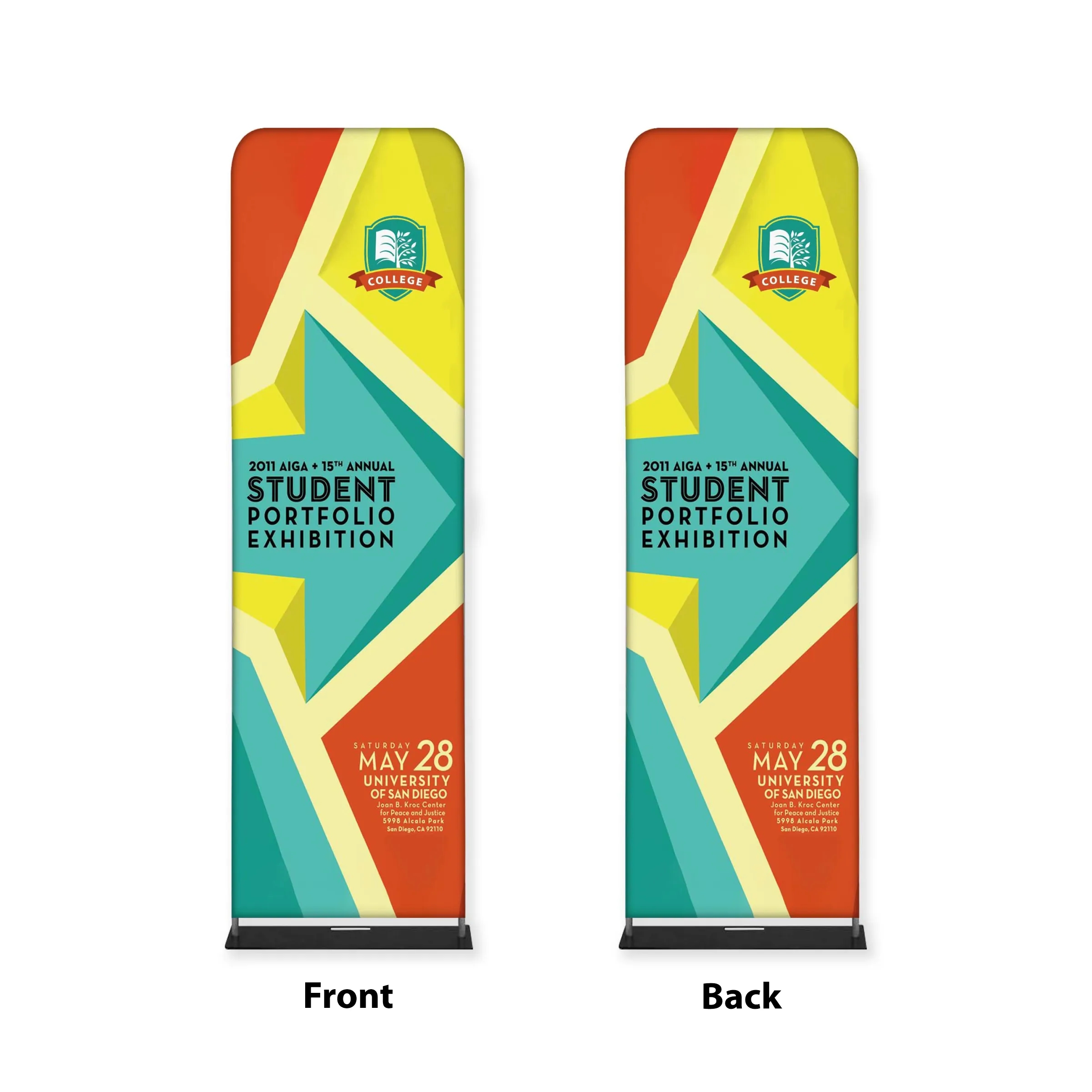 Tube Banner, Double Sided Digitally Printed - 7.5'x2' 4
