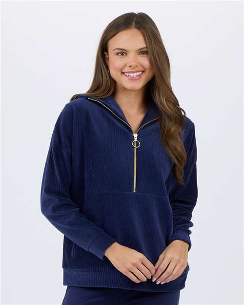 Women's Manchester Corded Quarter-Zip Pullover - BW5203 26