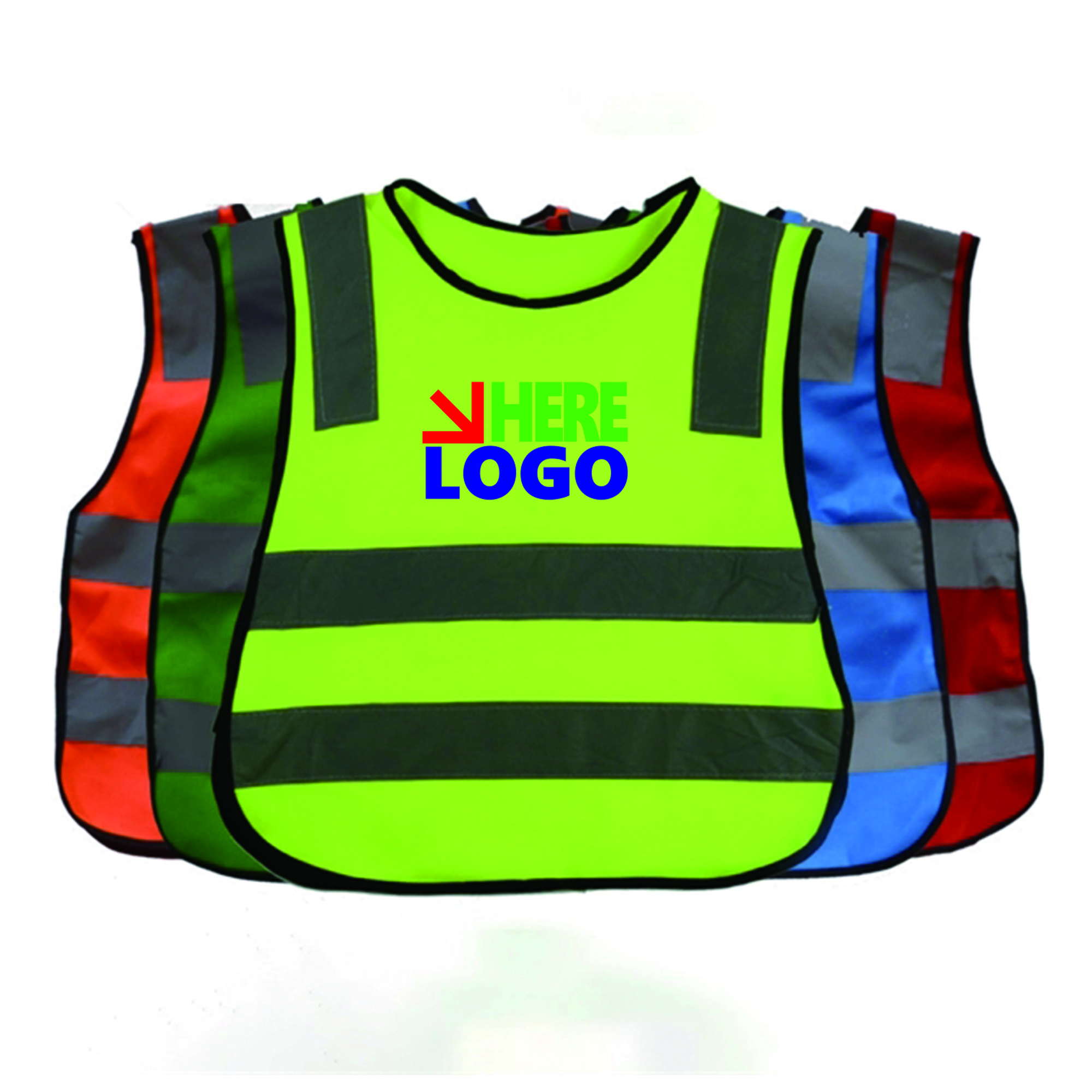 Kids Safety Visibility Vest Reflective Full Color 3