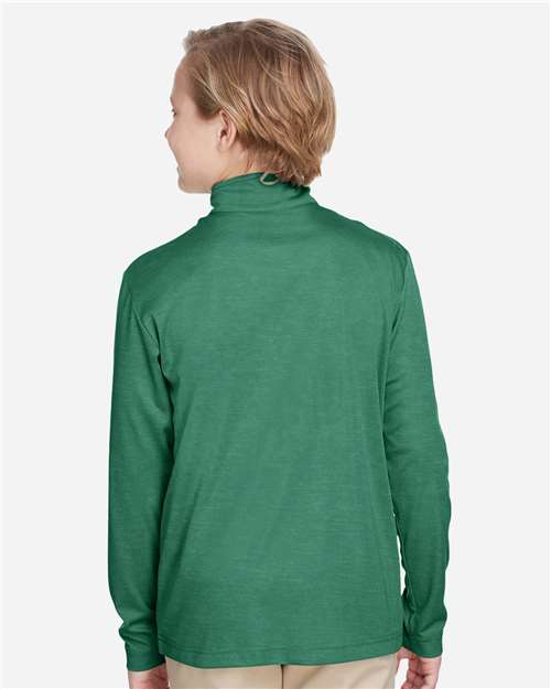 Youth Zone Sonic Heather Performance Quarter-Zip Pullover - TT31HY 35