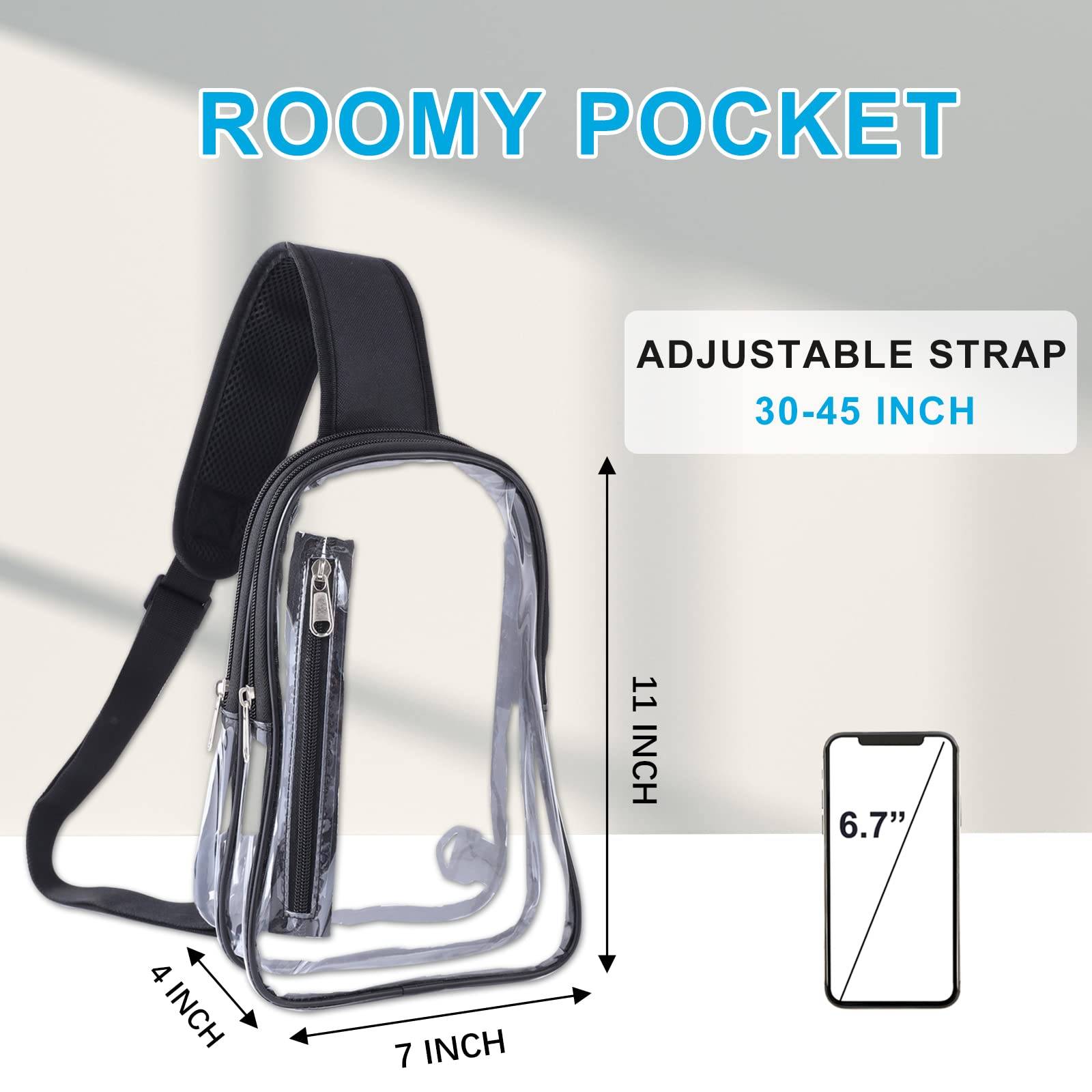Clear Crossbody Fanny Pack Chest Bag 2