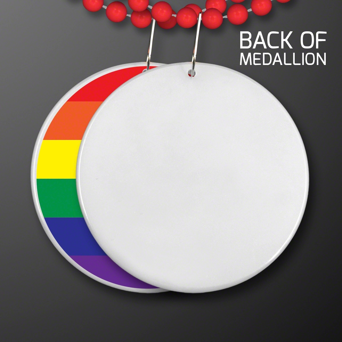 Rainbow Flag Circle Medallion 4