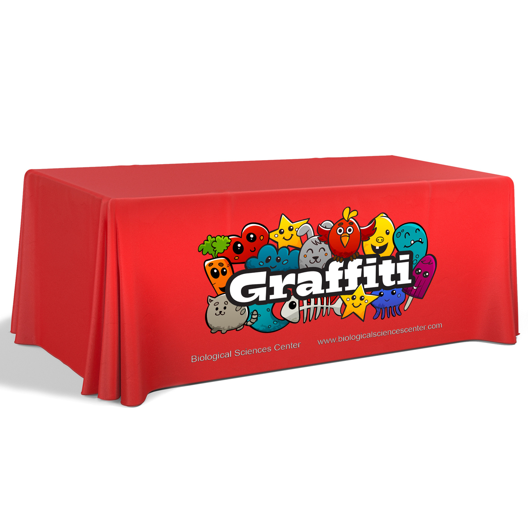 6' Premium Draped Standard Table Cover(Full Color Dye Sublimation) 28