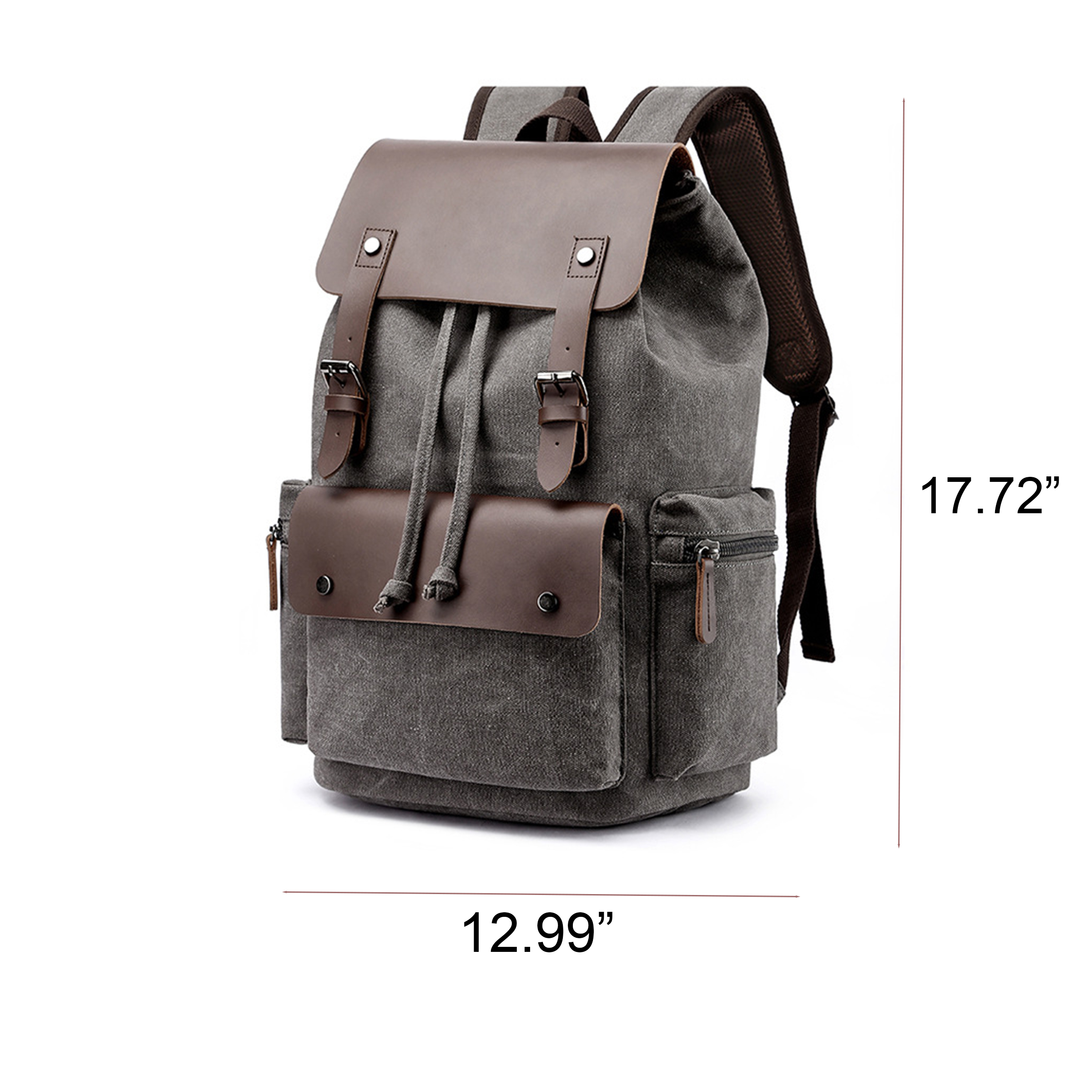 Customizable Canvas Laptop Backpack for Men 2