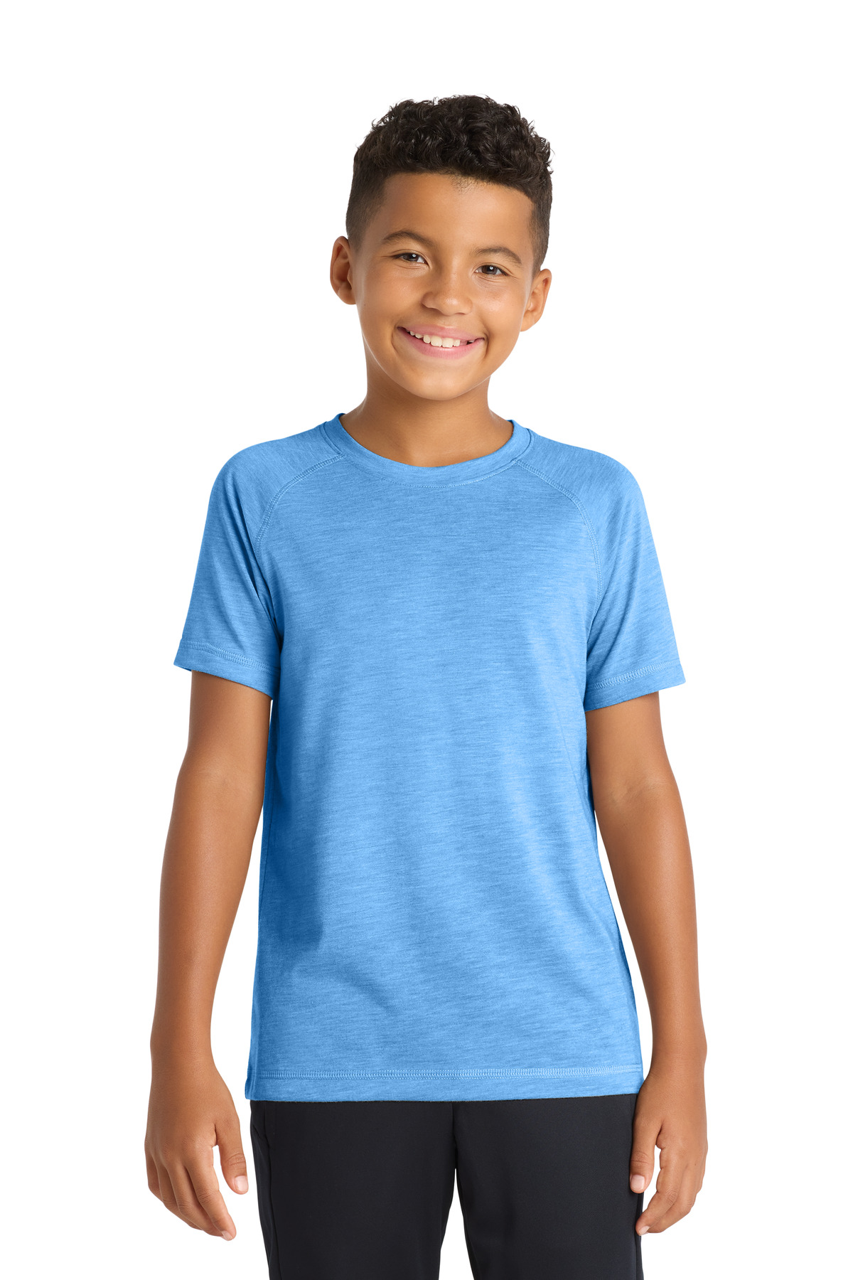 Sport-Tek Youth PosiCharge Tri-Blend Wicking Raglan Tee. YST400 17