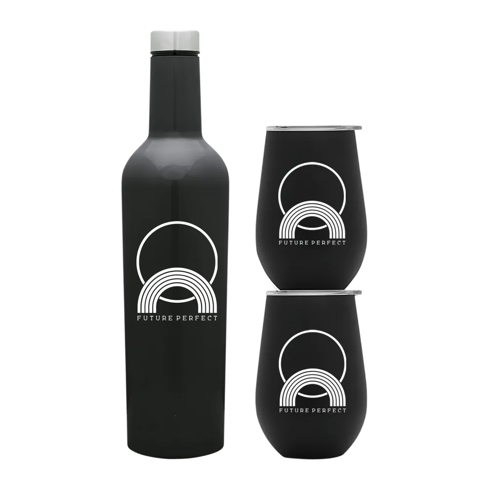 Wine Growler & Tumbler Luxury Gift Set with Bottle Slot 7