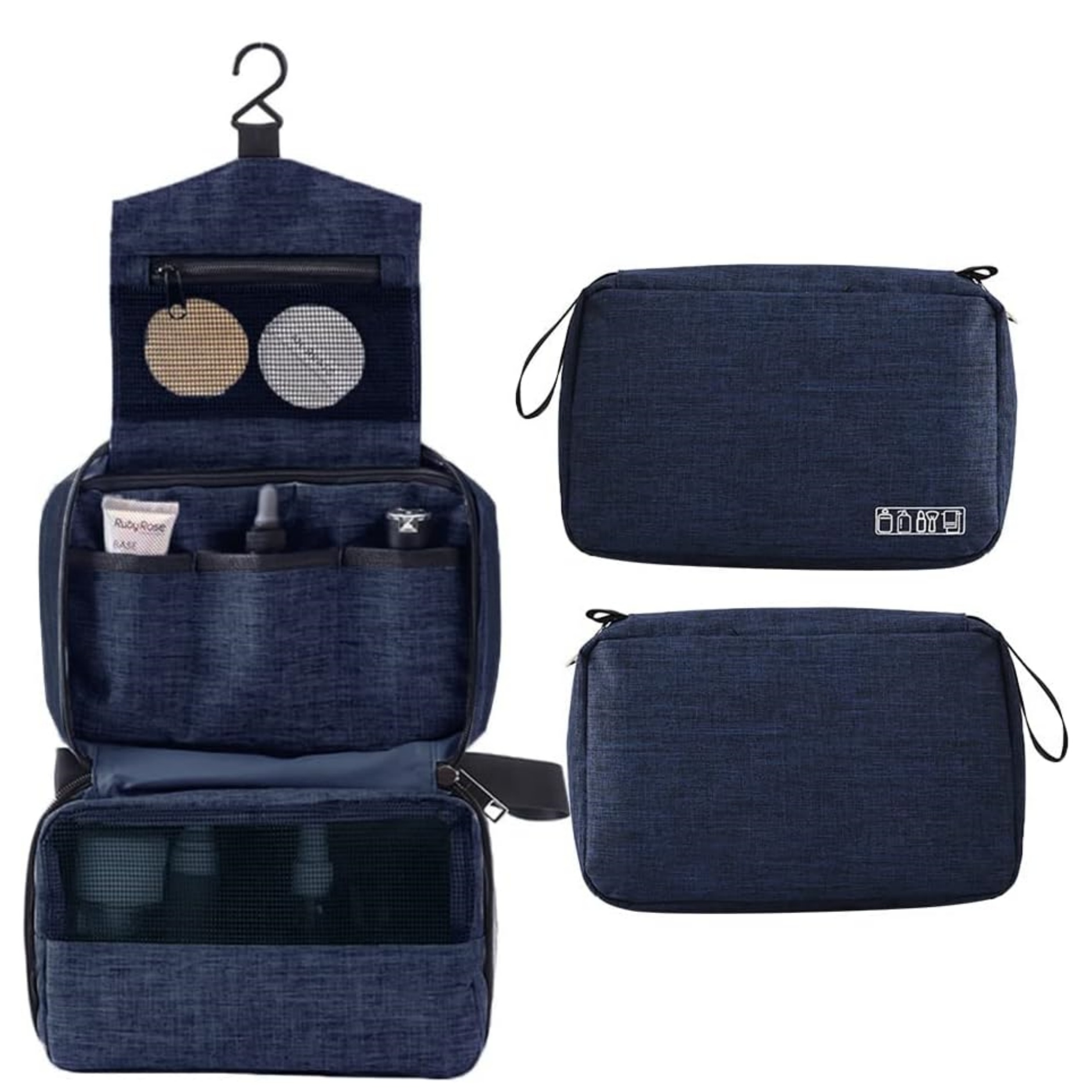 Large Capacity Travel Toiletry Bag with Hanging Hook 8