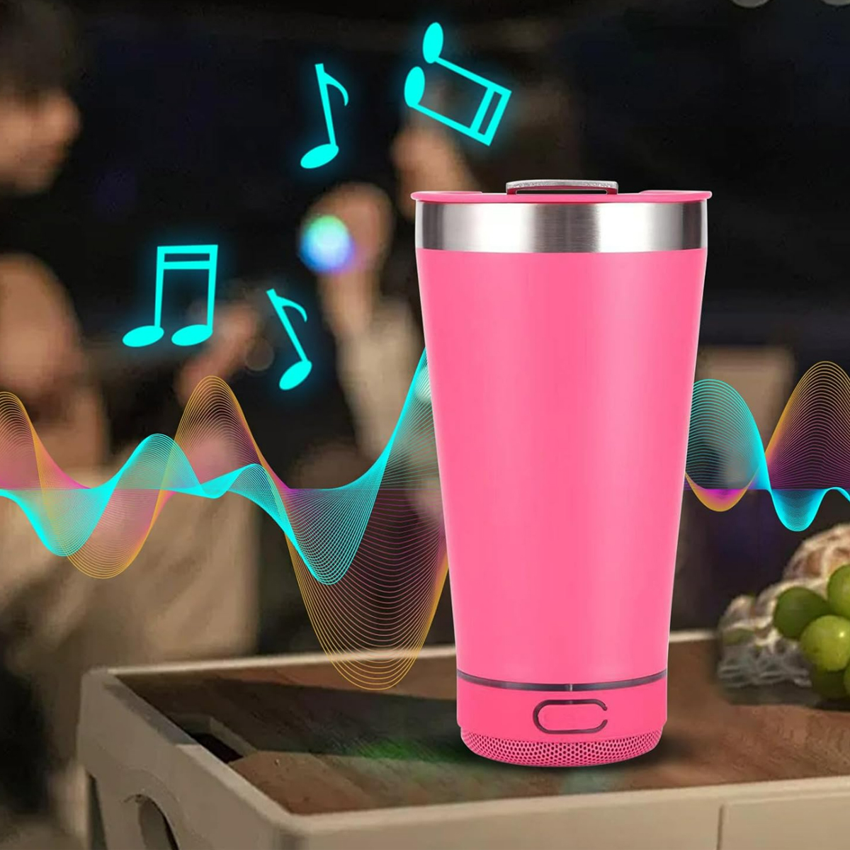 16Oz Insulated Tumbler with Integrated Wireless Speaker 5