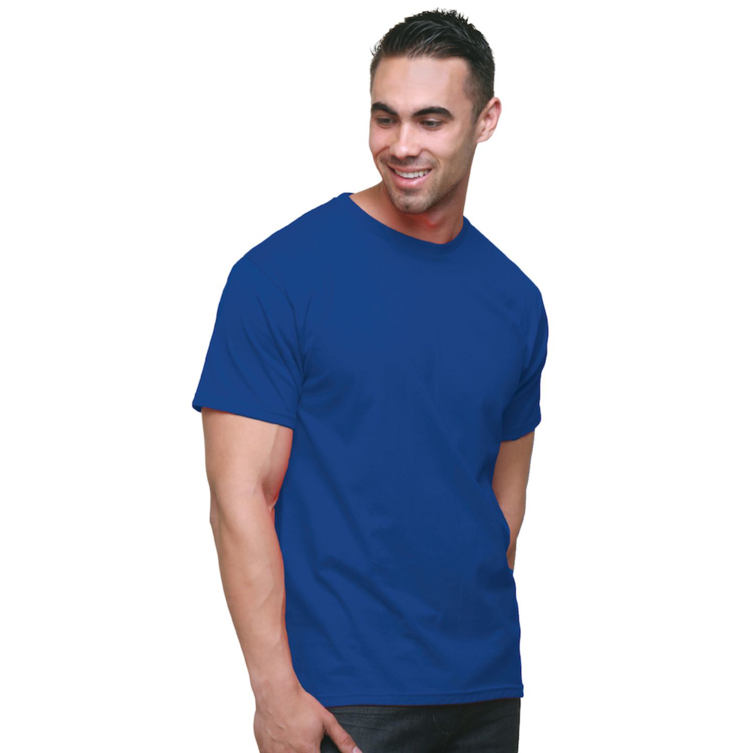 USA-Made Unisex Fine Jersey Crew Tee Shirt 2