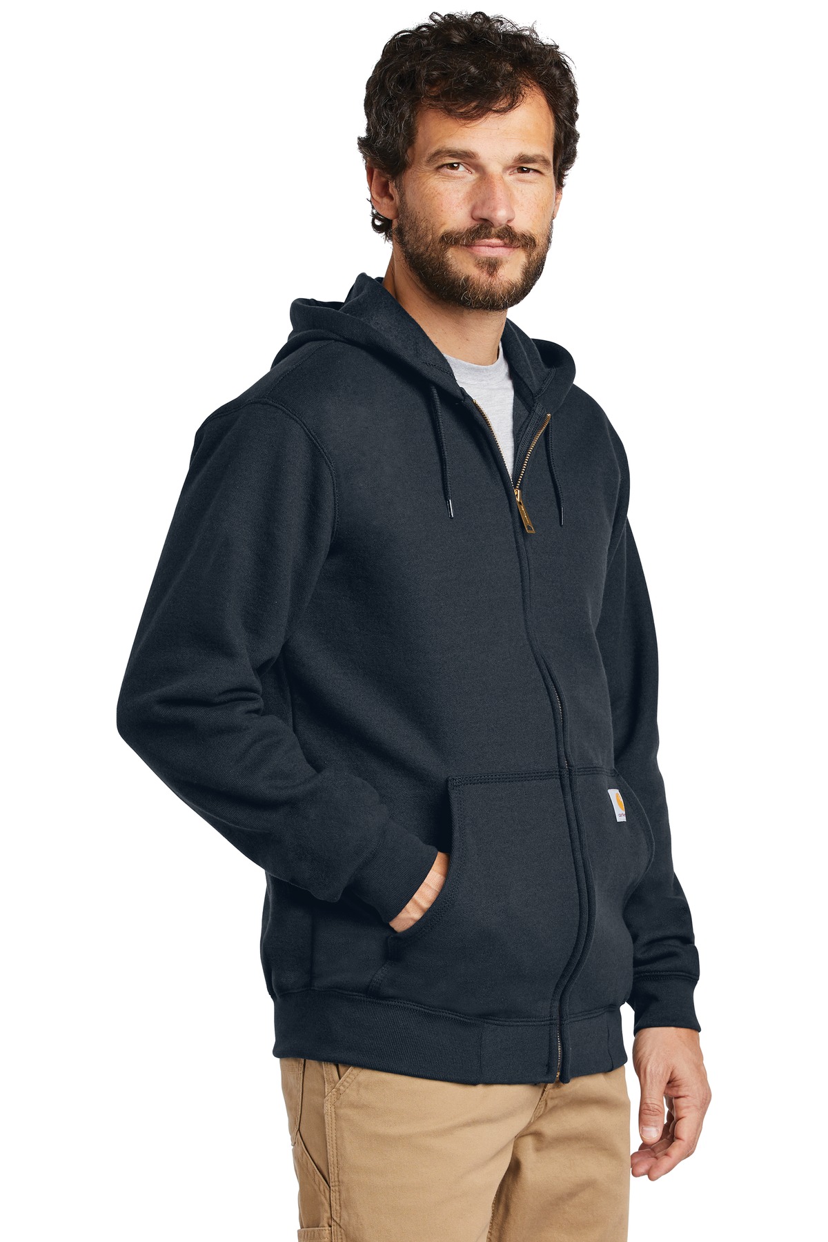 Carhartt Midweight Hooded Zip-Front Sweatshirt. CTK122, custom hoodie or sweatshirt with logo imprint 20