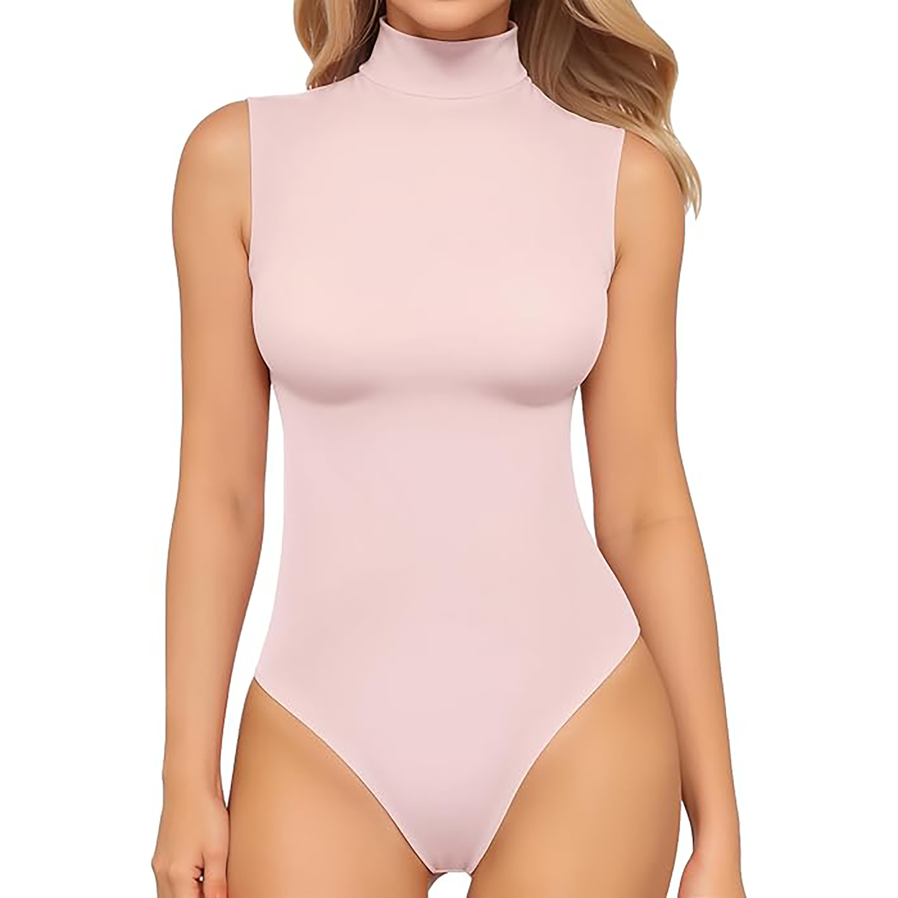 Women's Turtleneck Sleeveless Bodysuit 5