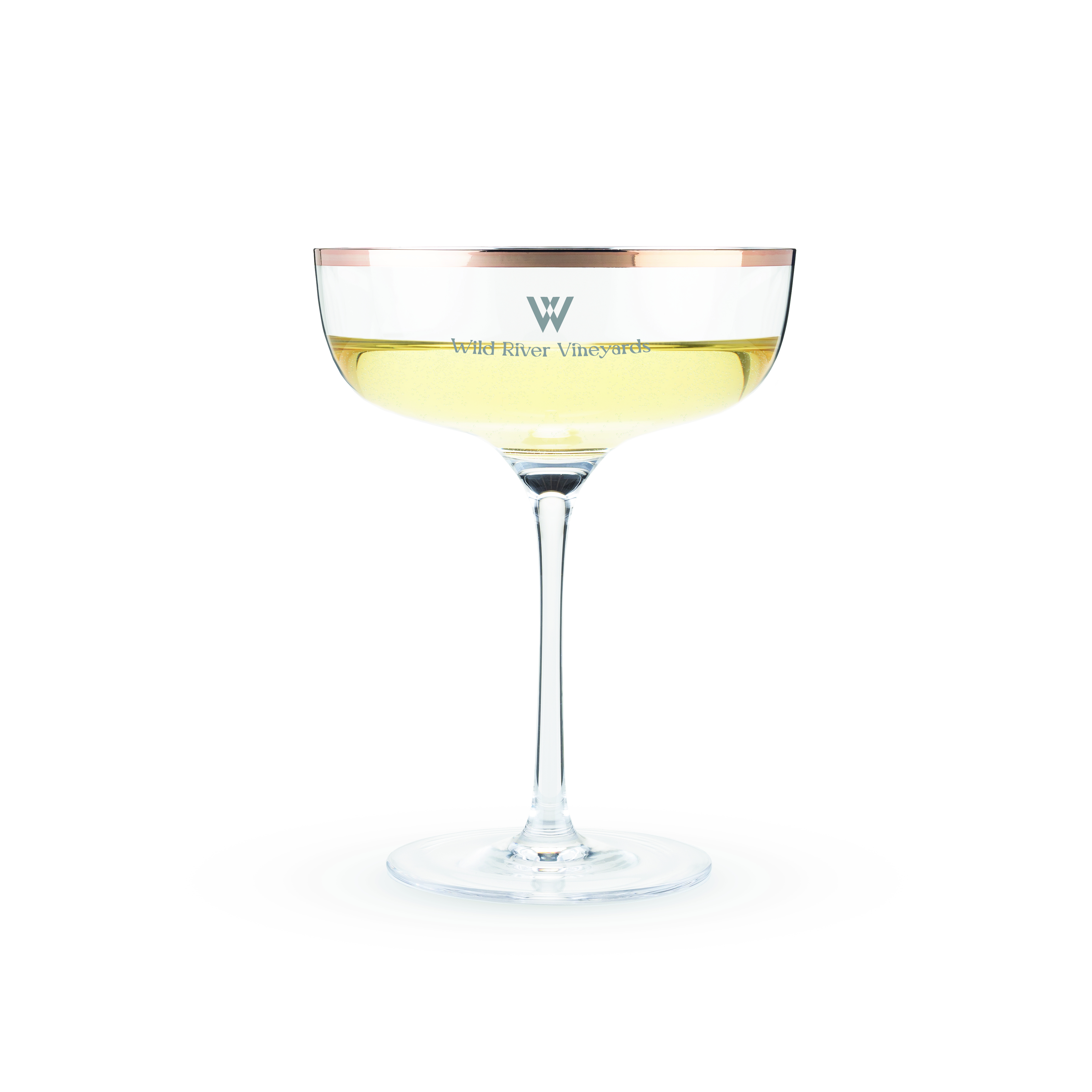 Twine Living® Copper Rim Crystal Coupe