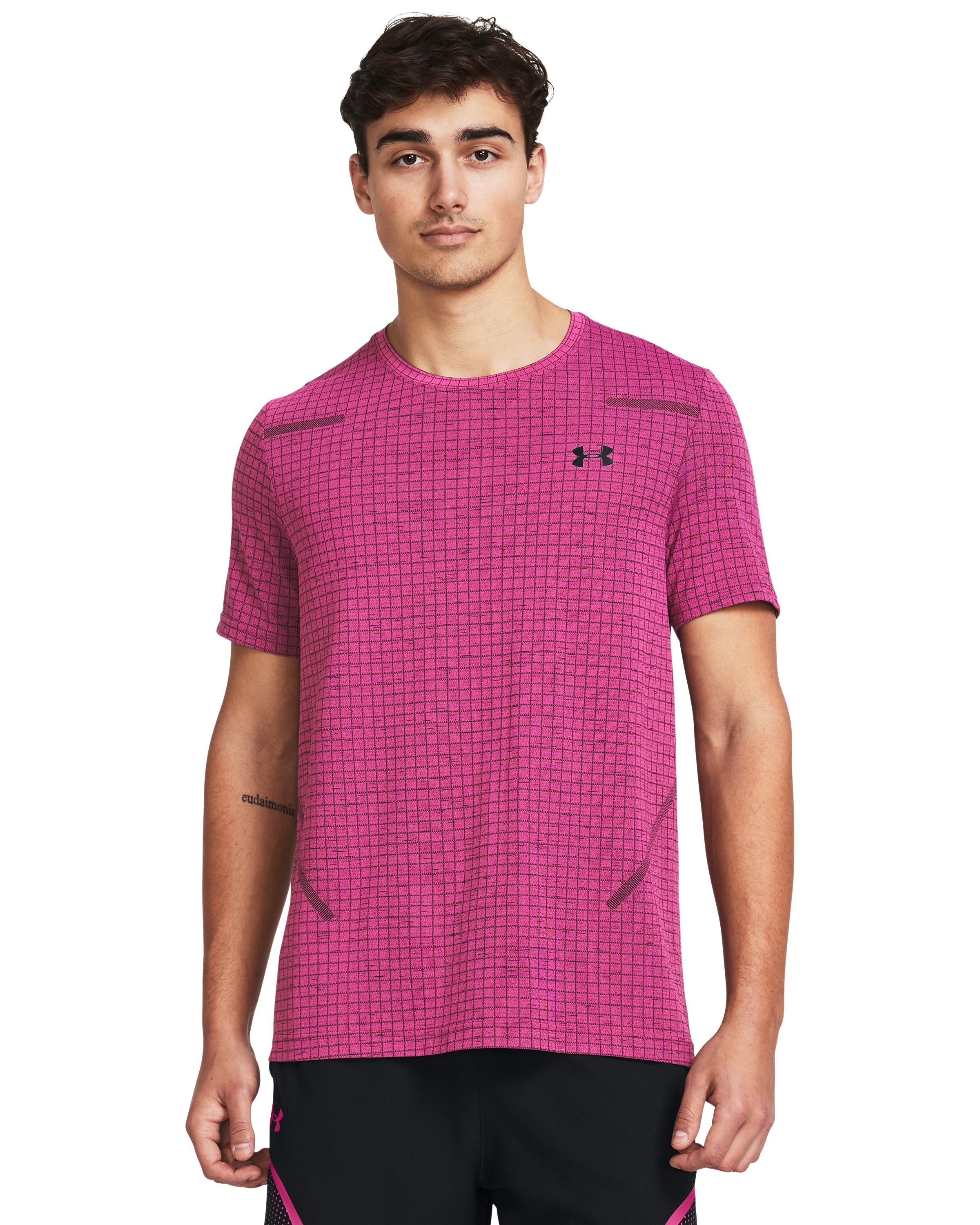 UA Seamless Grid Men's Short Sleeve 20