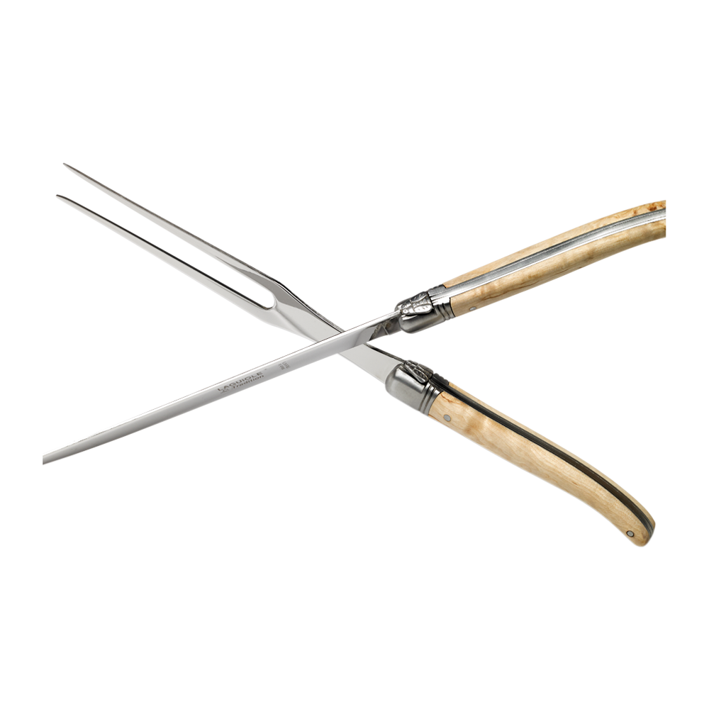Laguiole Tradition Carving Knife & Fork Set (Made in France) 2