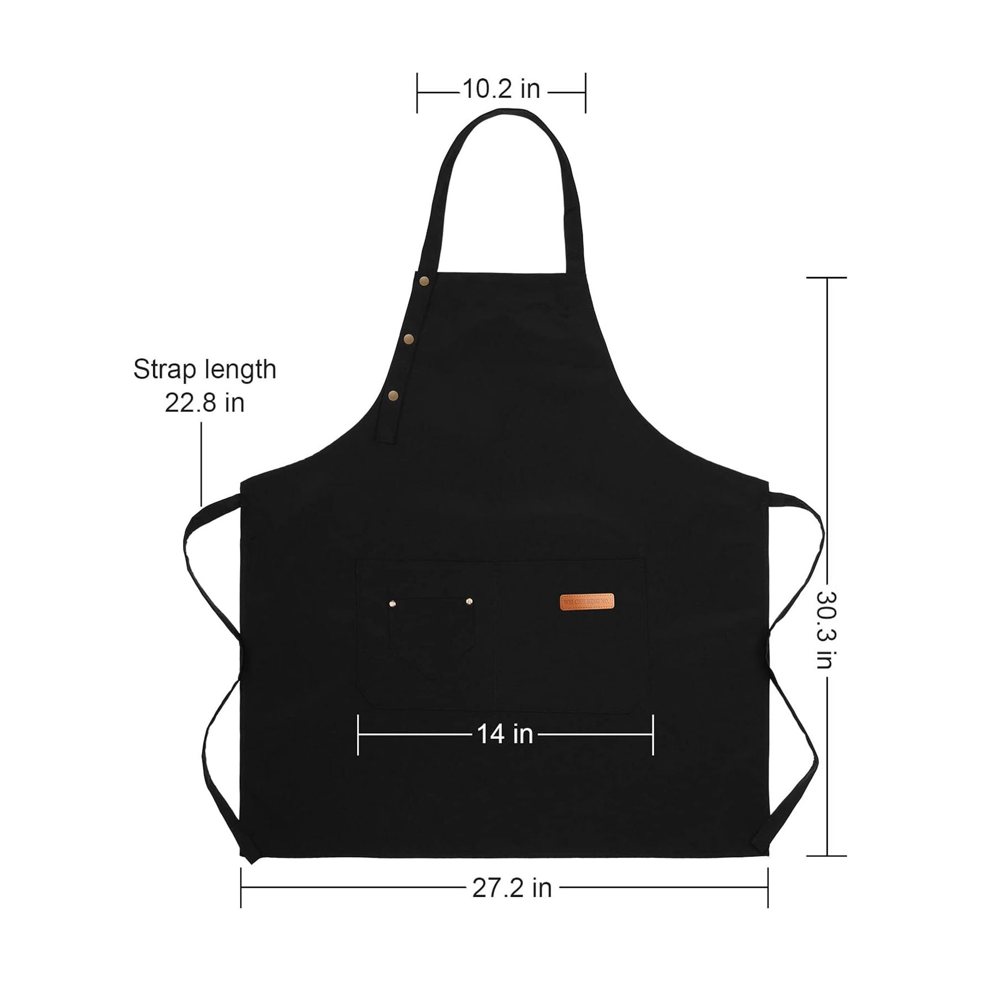 Adjustable Apron With 2 Pockets 5