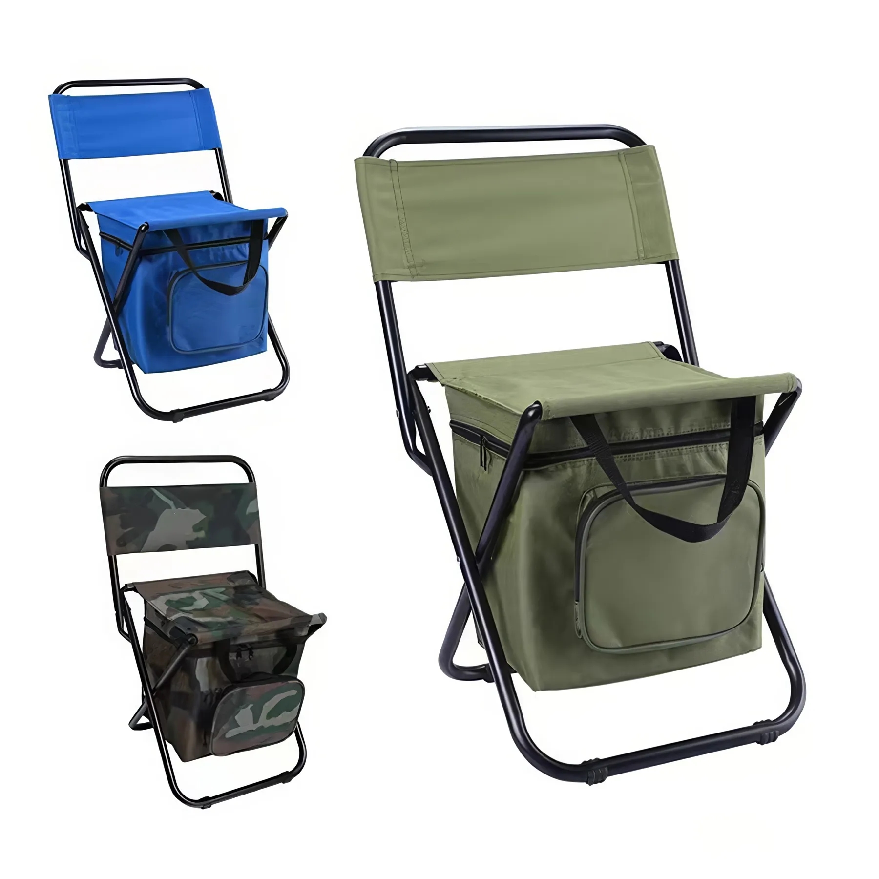 Foldable Camping Chair with Cooler Bag 3