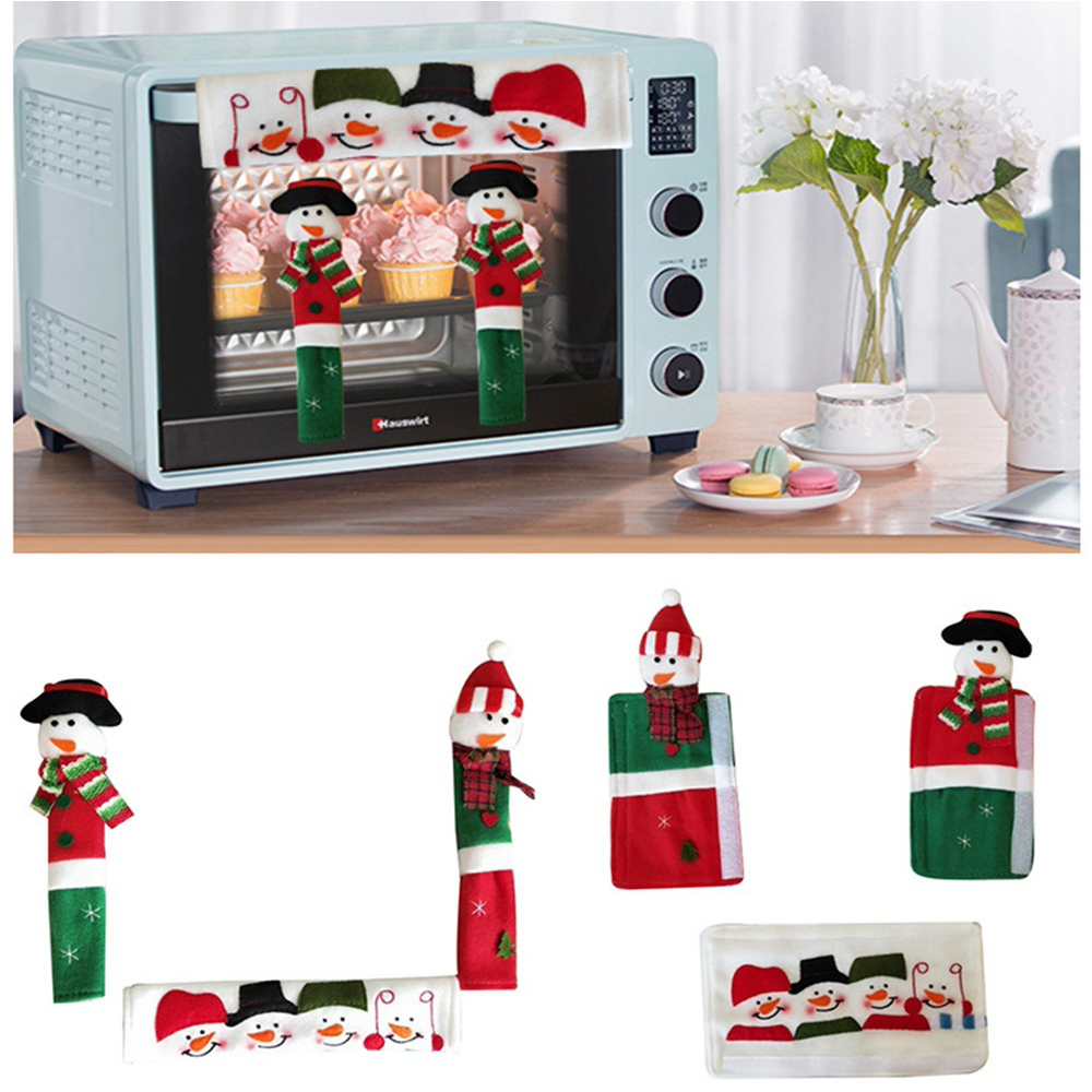Christmas Microwave Oven Handle Cover 2