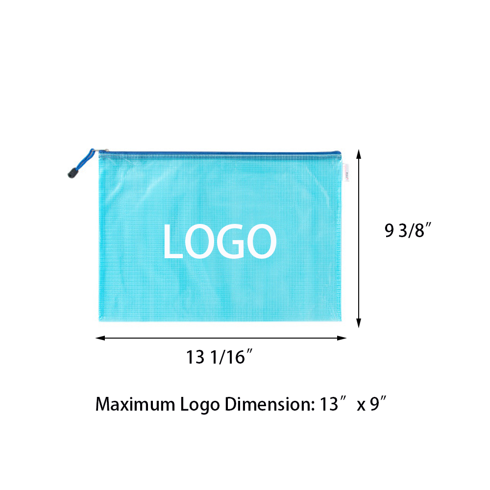 A4 Mesh File Bag with Zipper 3