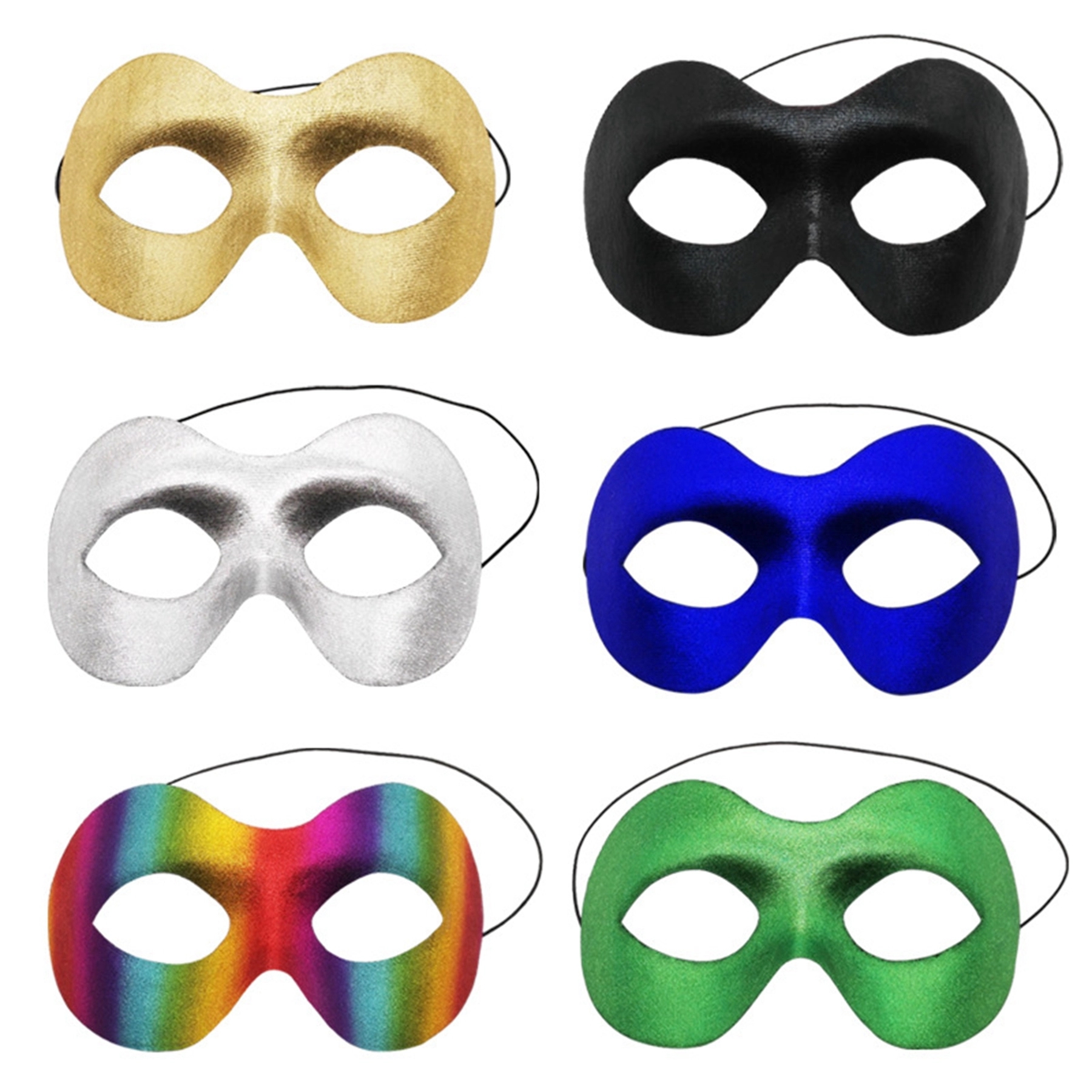 Colorful Halloween Prop PVC Half Eye Mask 13
