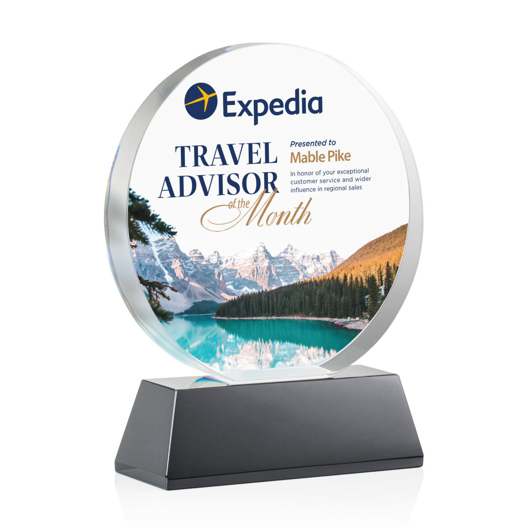 Glenwood Vividprint™ Award on Base - Black