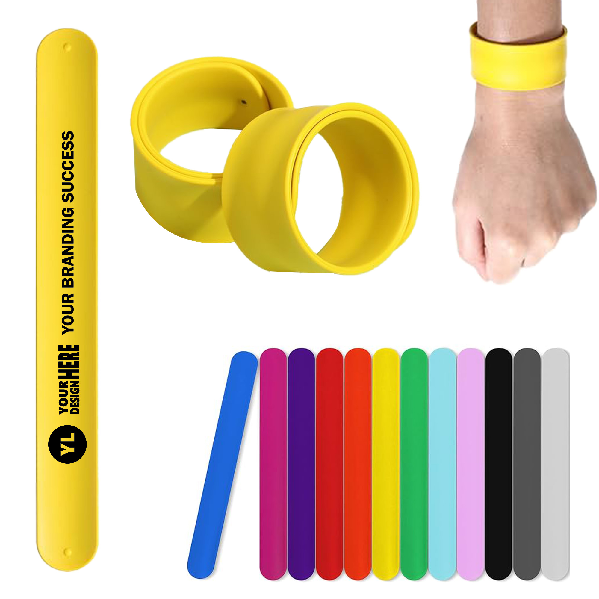 Snap Circle Silicone Wristband 1