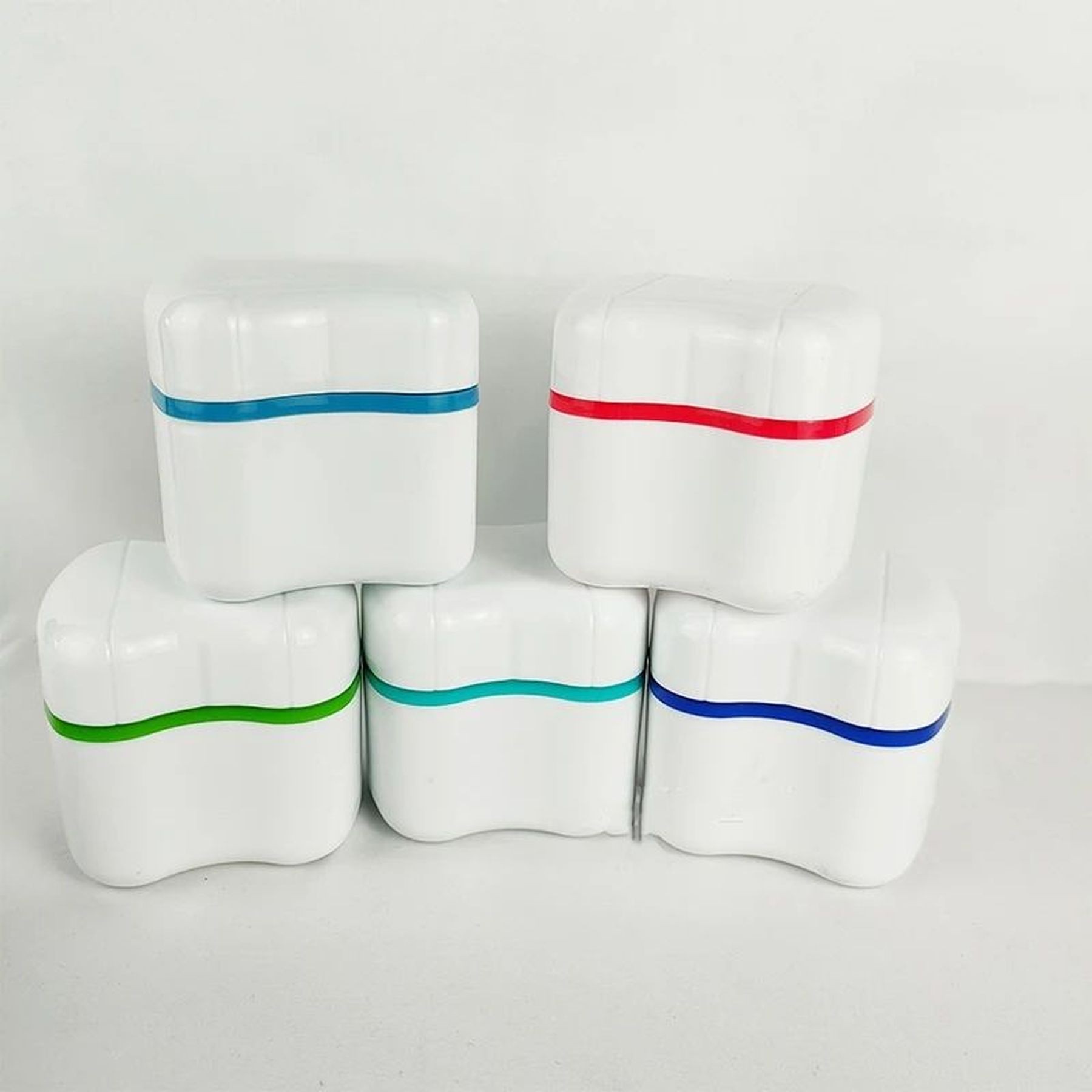 Denture Bath Case With Basket Retainer Soaking Box 12