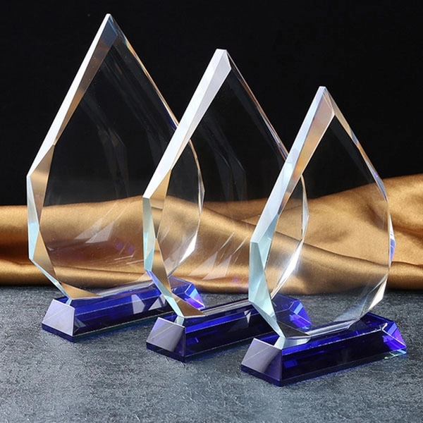 Prism Pointed Peak Crystal Award 7