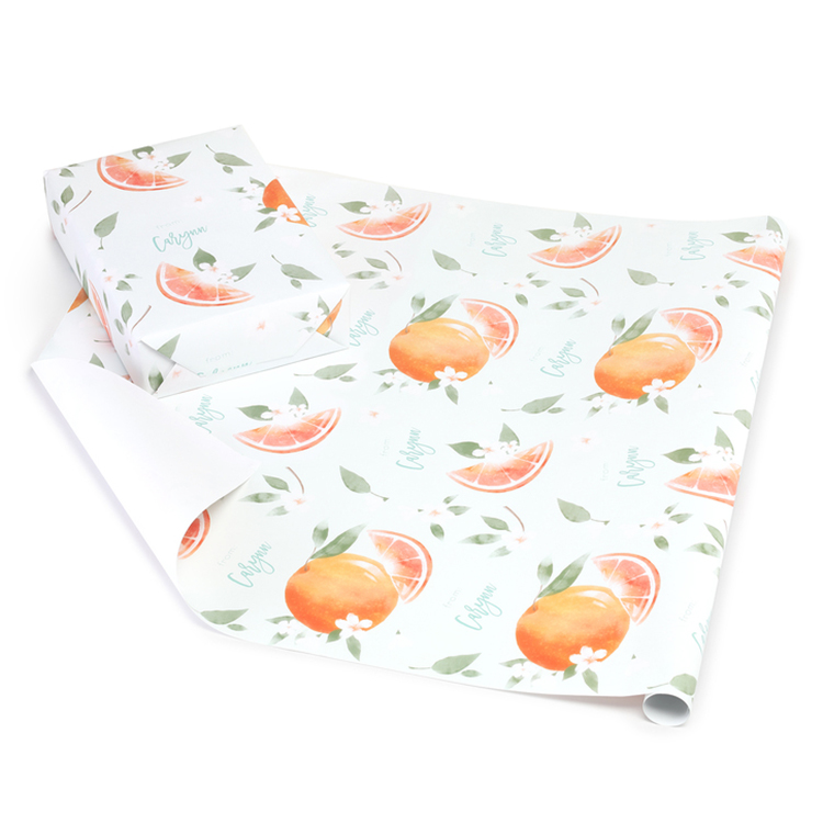 Clementine Personalized Wrapping Paper Roll 1