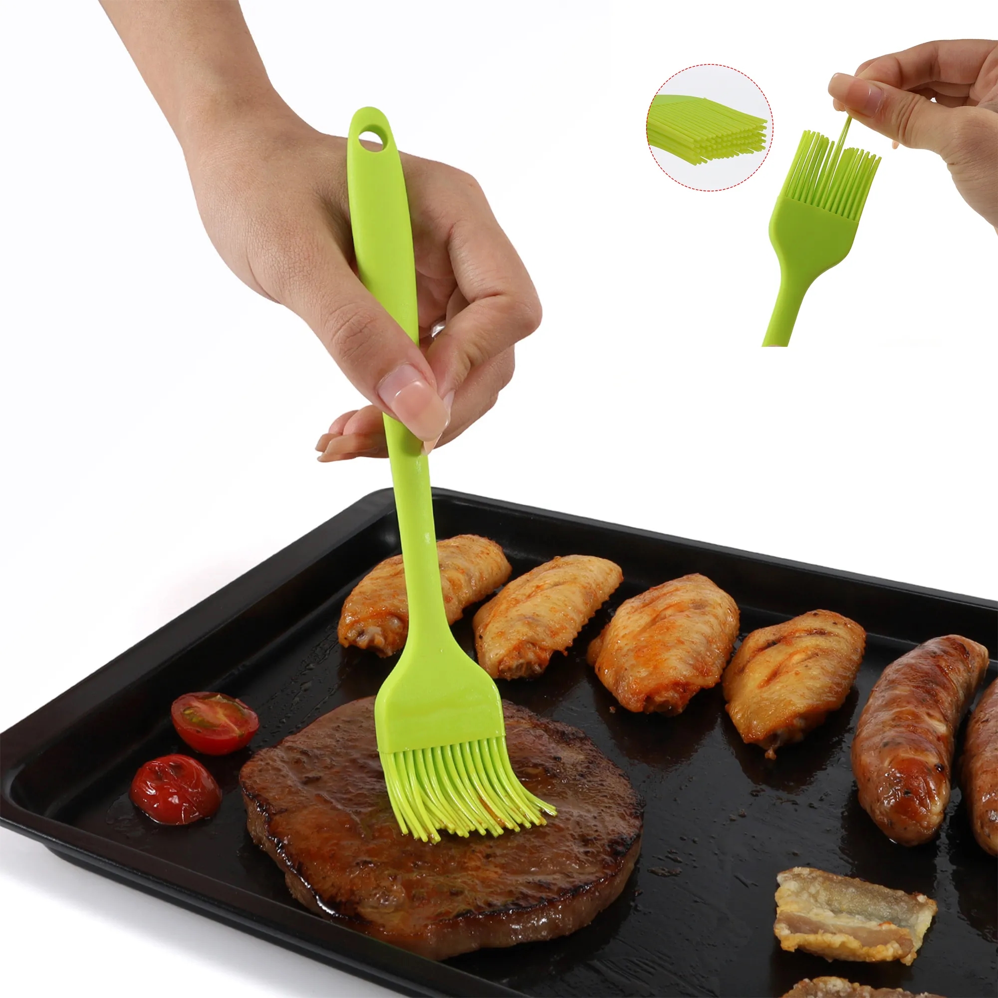 Silicone Heat Resistant Oil Basting Brush 10
