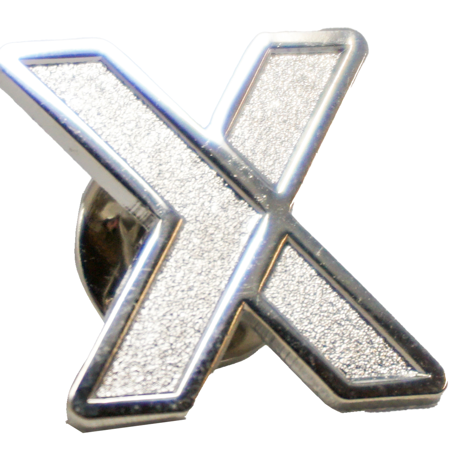 Diestruck Sandblasted Lapel Pins: Iron 3/4" W x 3/4" H