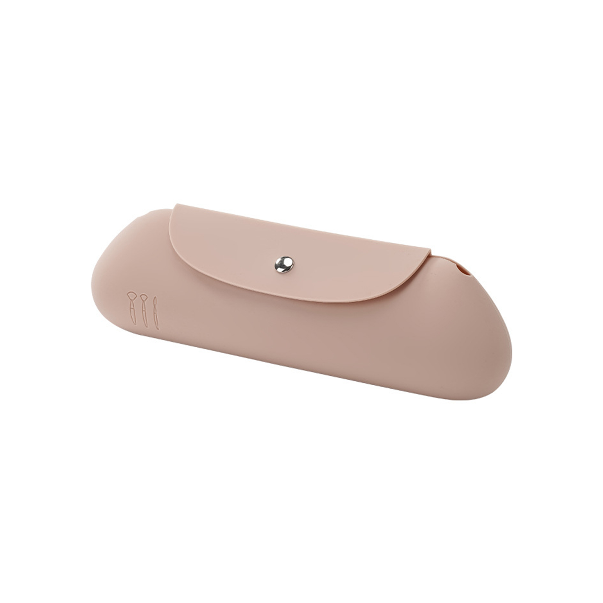 Silicone Travel Brush Case With Magnetic Snap 5