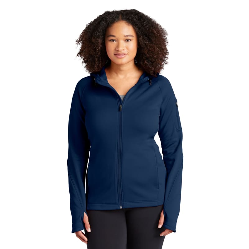 Sport-Tek Women's Tech Fleece Full-Zip Hooded Jacket. 2