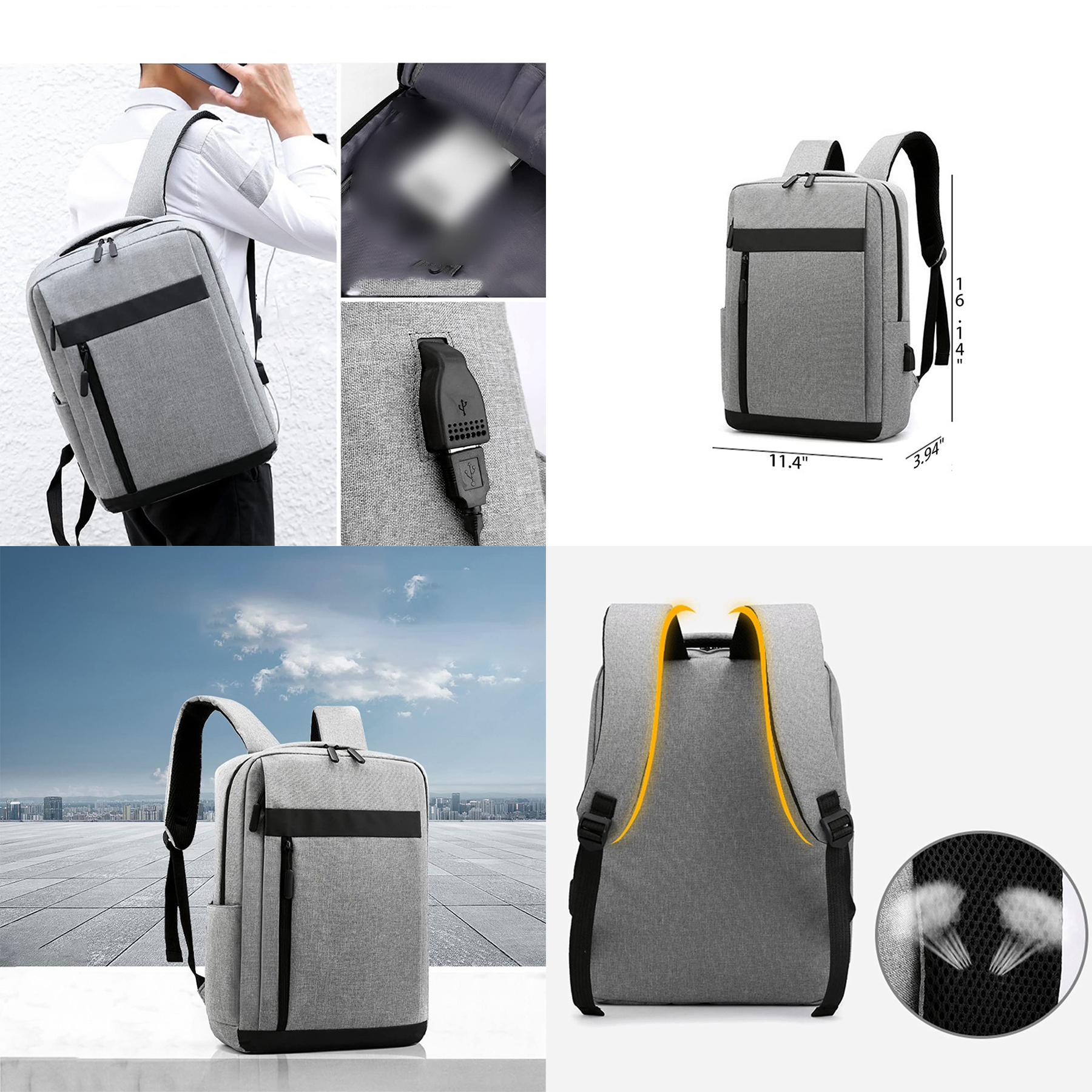 Laptop Backpack Charging Bagpack 2