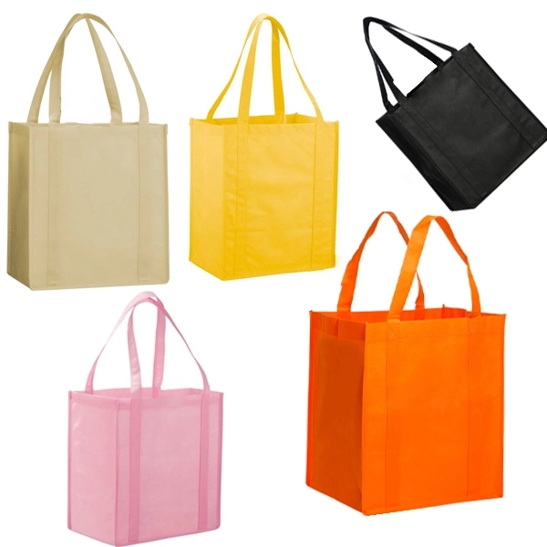 Non Woven Grocery Tote Bag- (12W x 8 x 13H) 2