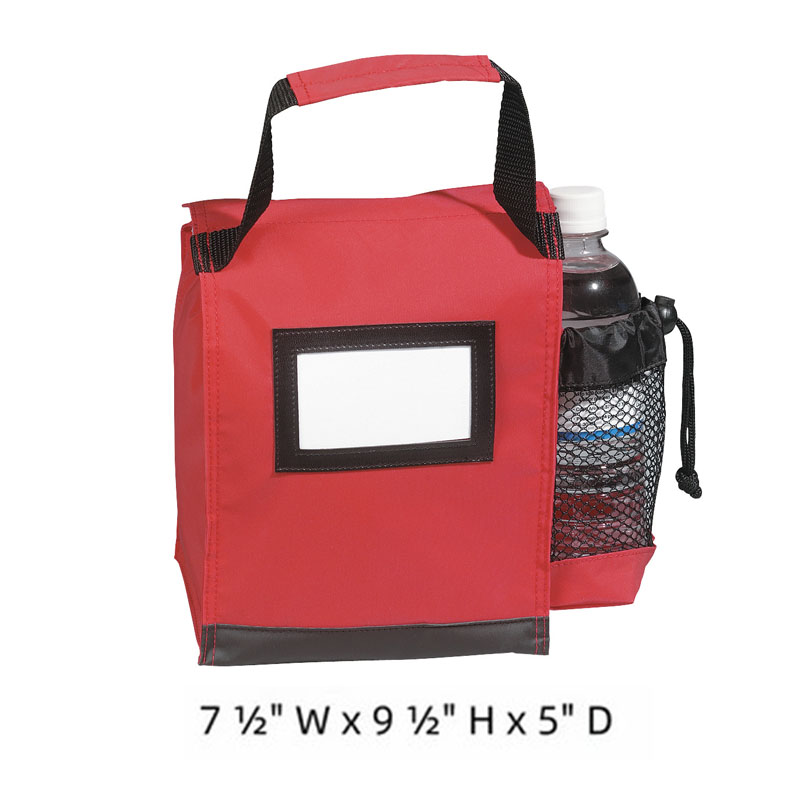 Custom Insulated Lunch Cooler Bag With Bottle Pocket 3