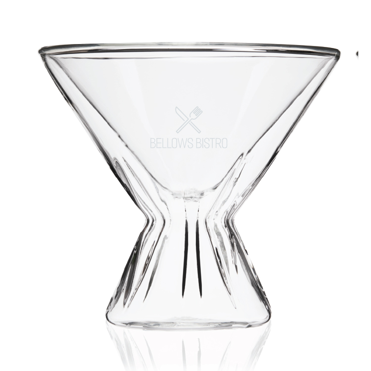 Viski® Double Walled Martini Glass