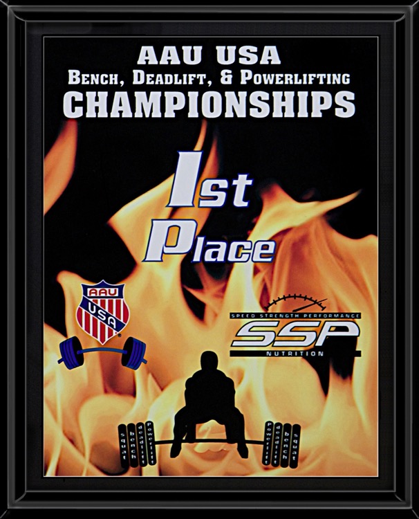 Black Plaque w/Sublimated Plate (6"x8") 1