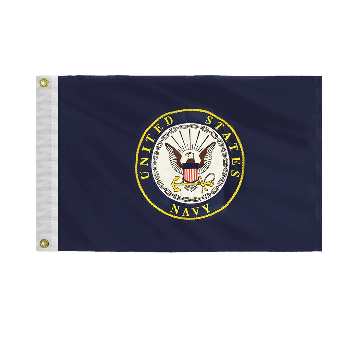 Applique & Embroidered Flag 12" x 18" Nylon 5
