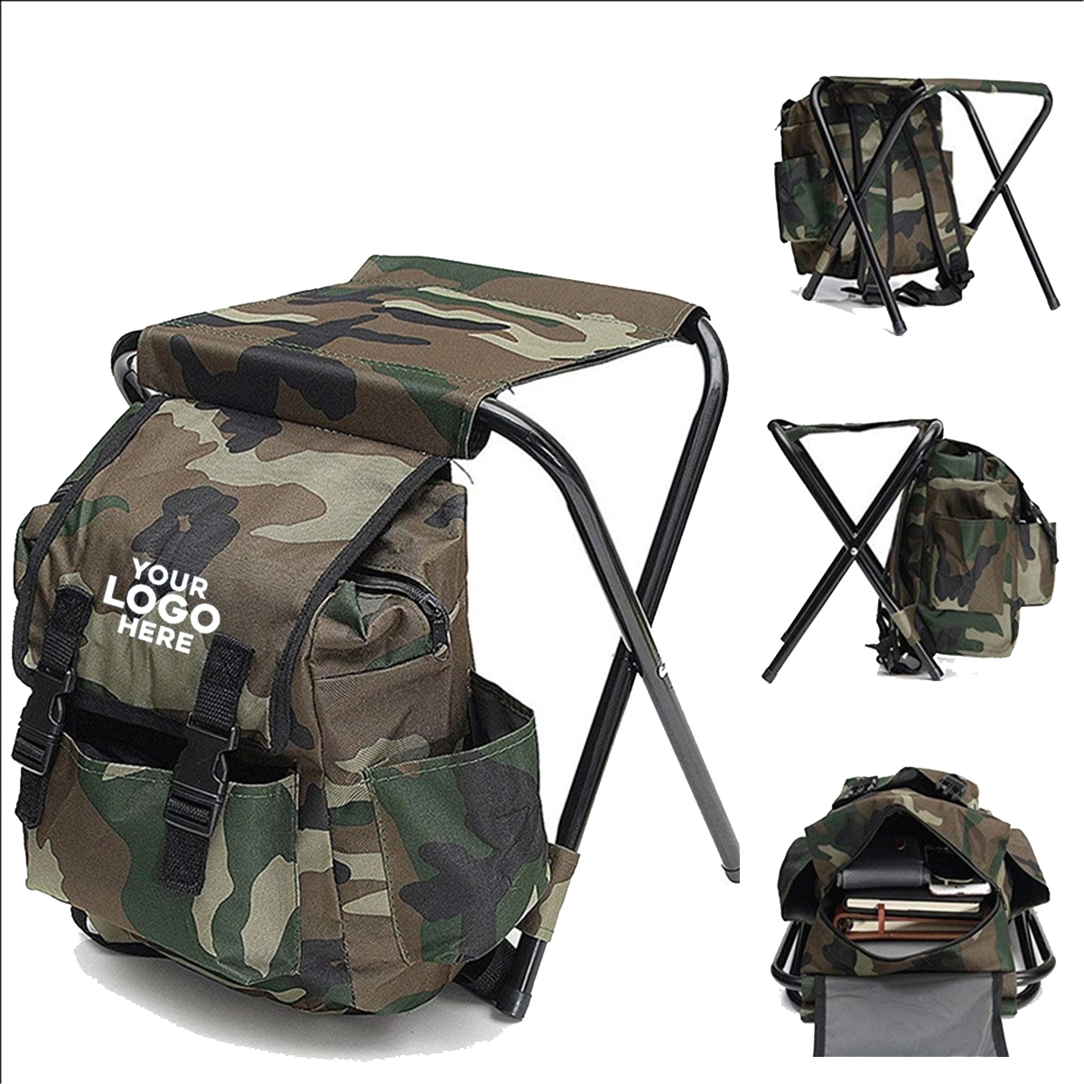 Portable mountaineering backpack chair 2