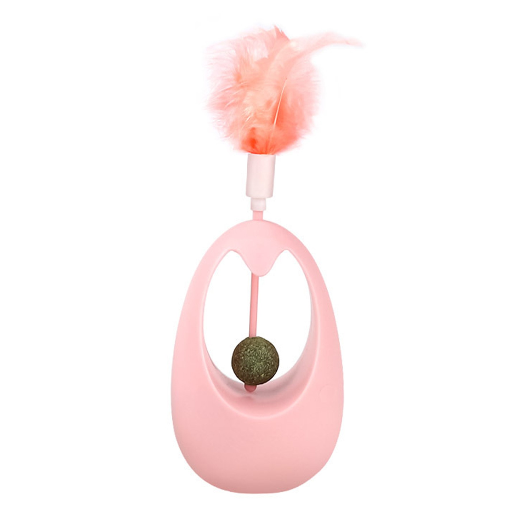 Tumbler Shaped Catnip Stick With Catnip Ball 3