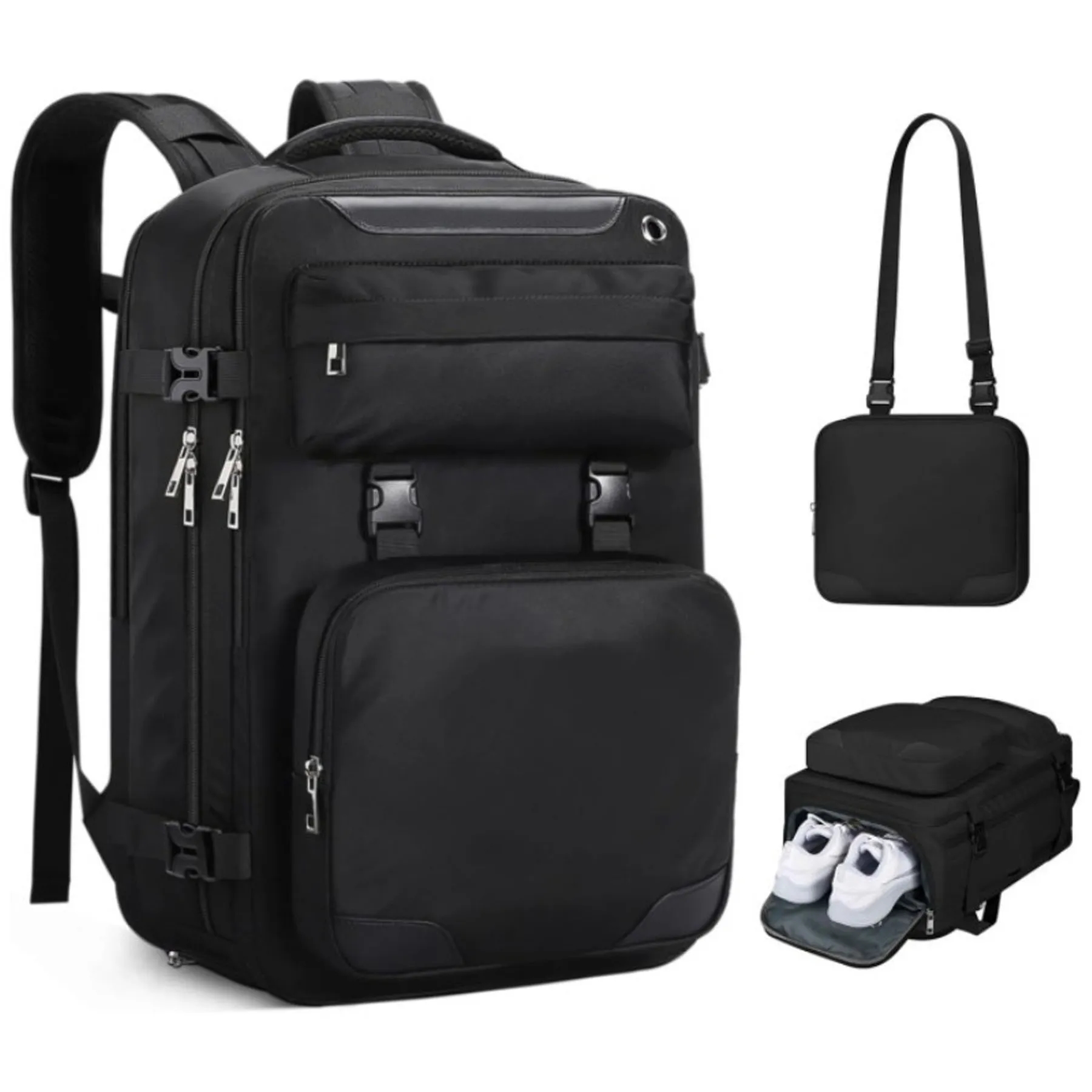 Travel Backpack With Detachable Crossbody Bag 3