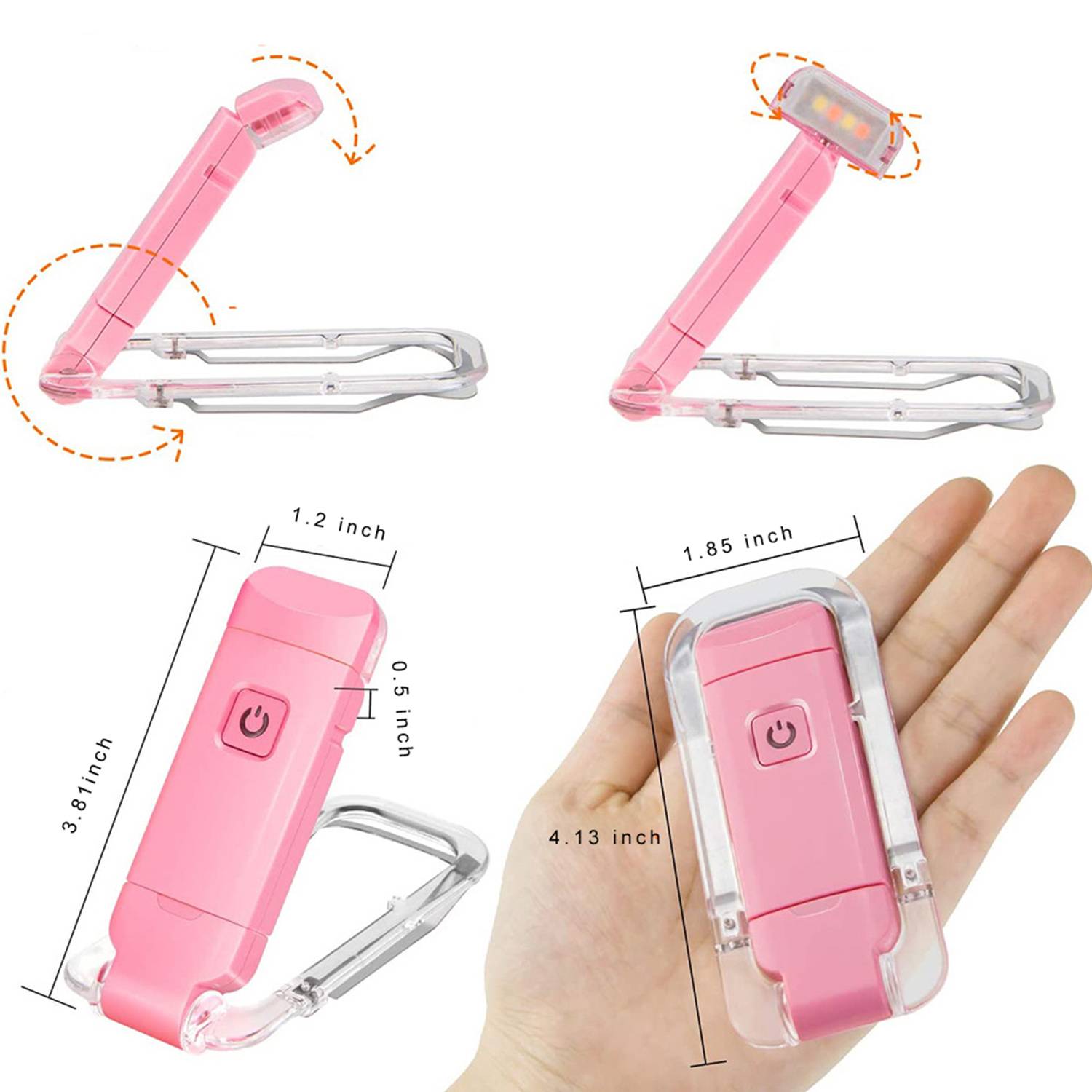 Mini USBFoldable Book Light 5